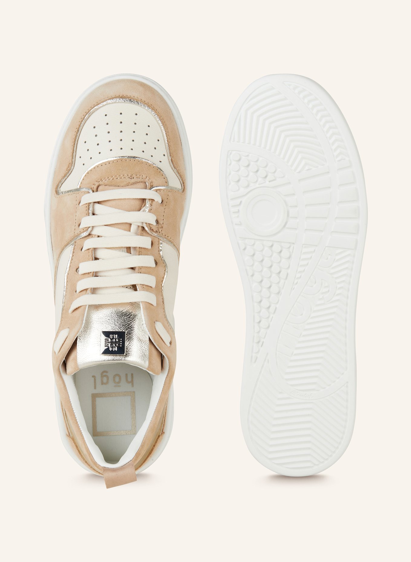 Högl Sneakers: BEIGE / ECRU / GOLD