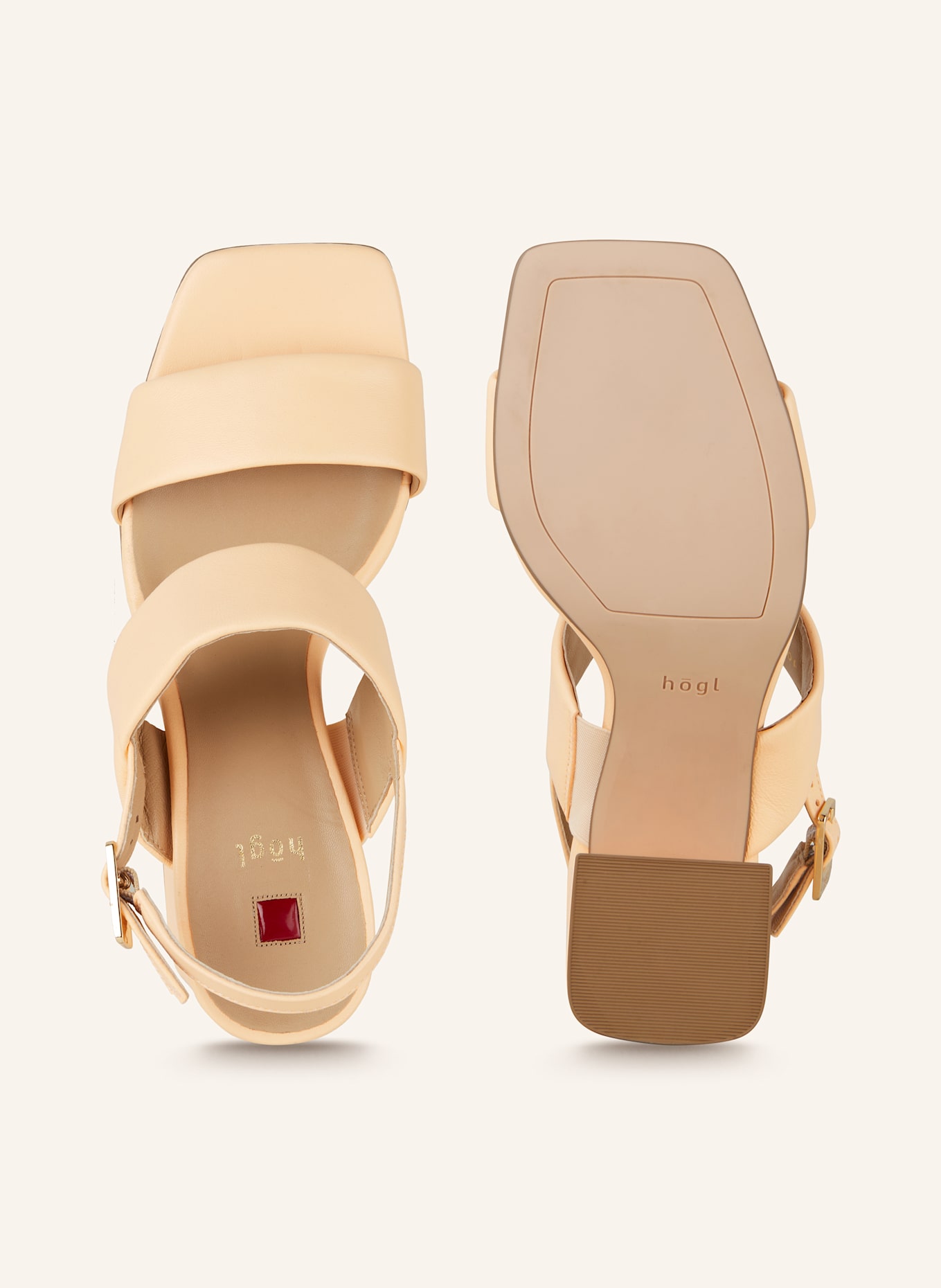 Högl Sandały na obcasie: JASNOPOMARAŃCZOWY