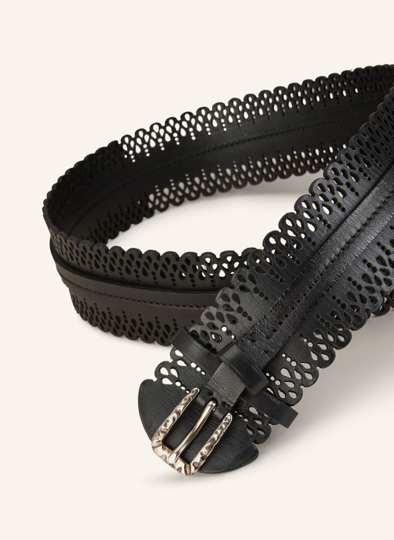 Reptile's House Leather belt VENUS: BLACK