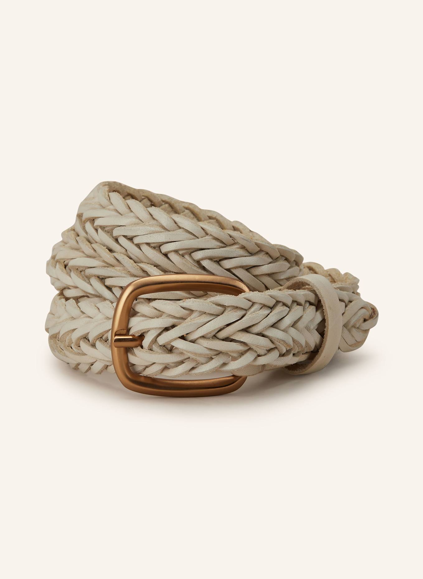 Reptile's House Leather belt GOLD: CREAM