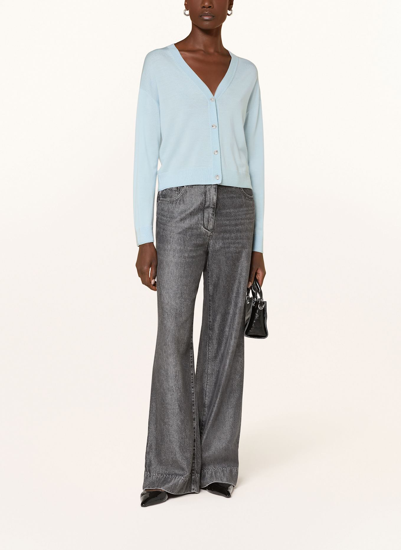 ALLUDE Kardigan: JASNONIEBIESKI