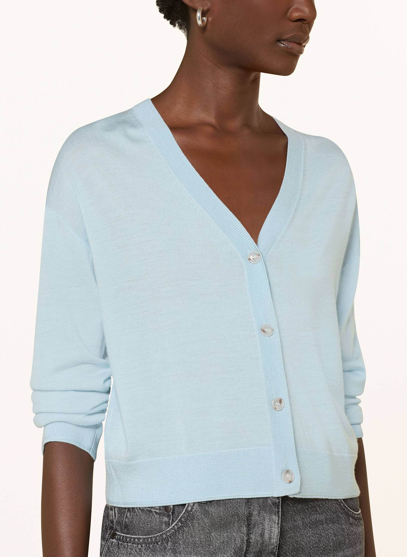 ALLUDE Kardigan: JASNONIEBIESKI