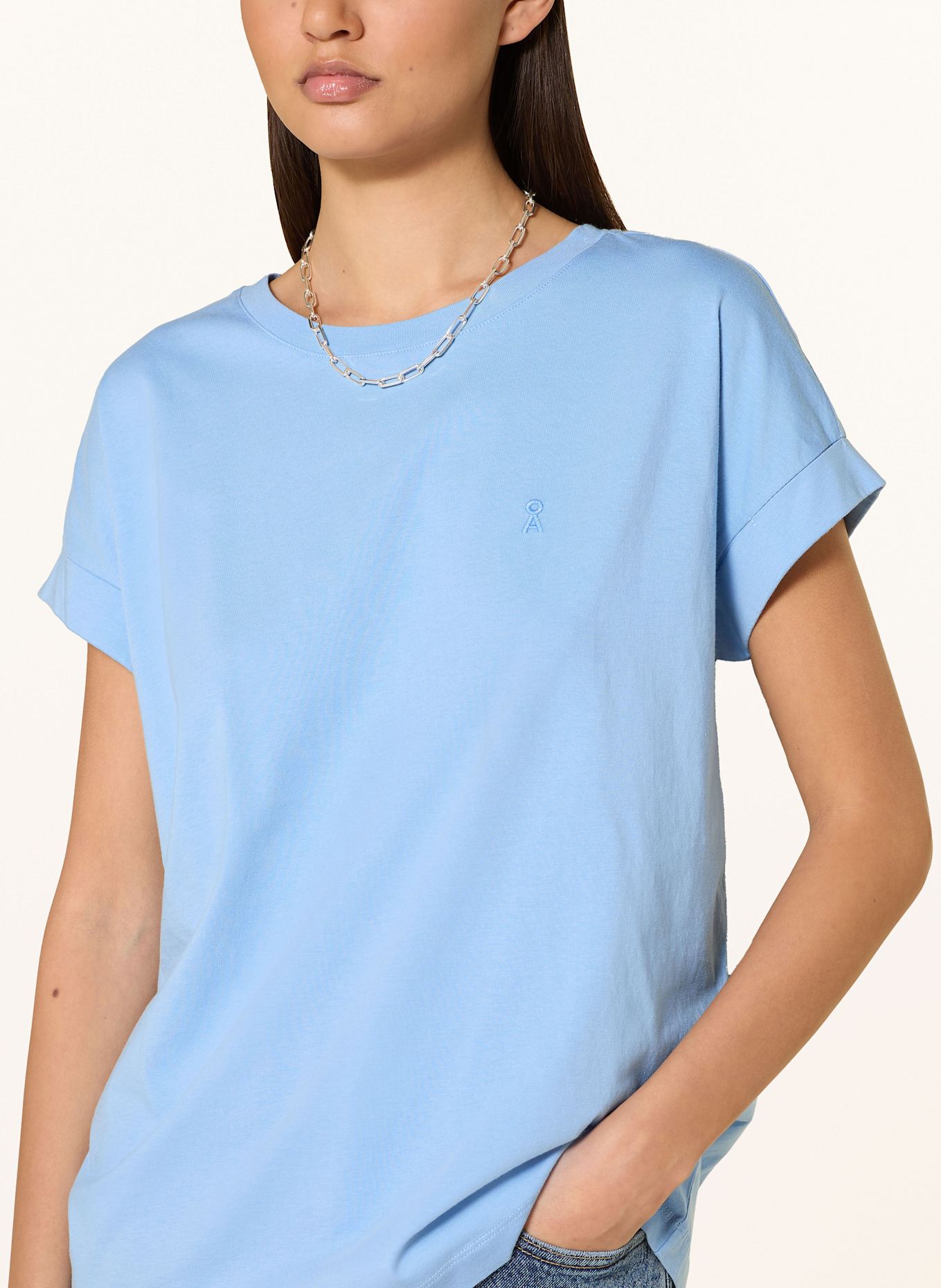 ARMEDANGELS Koszulka IDAARA: JASNONIEBIESKI