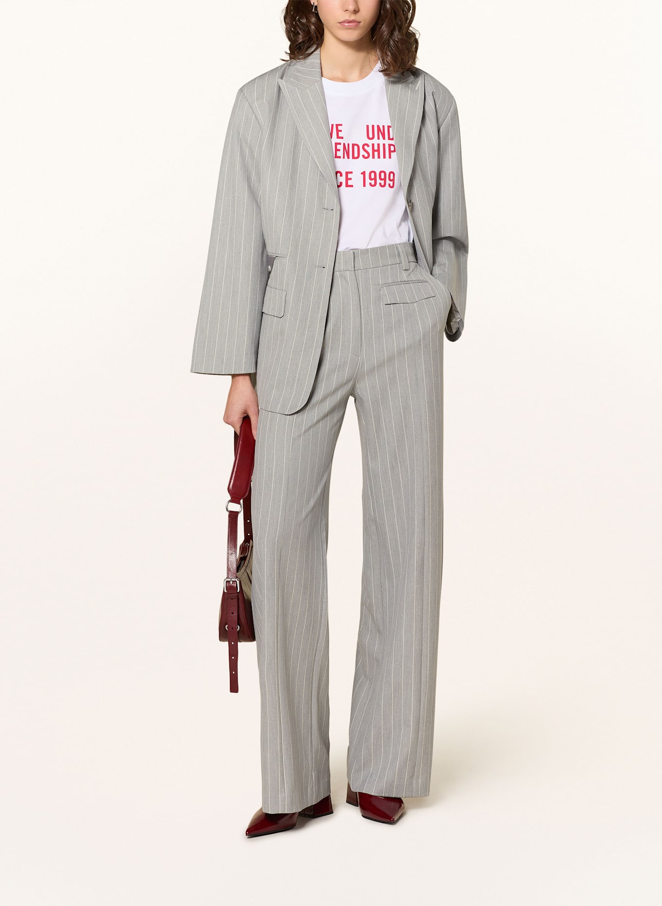 BAUM UND PFERDGARTEN Marlenehose NILO: WEISS / GRAU