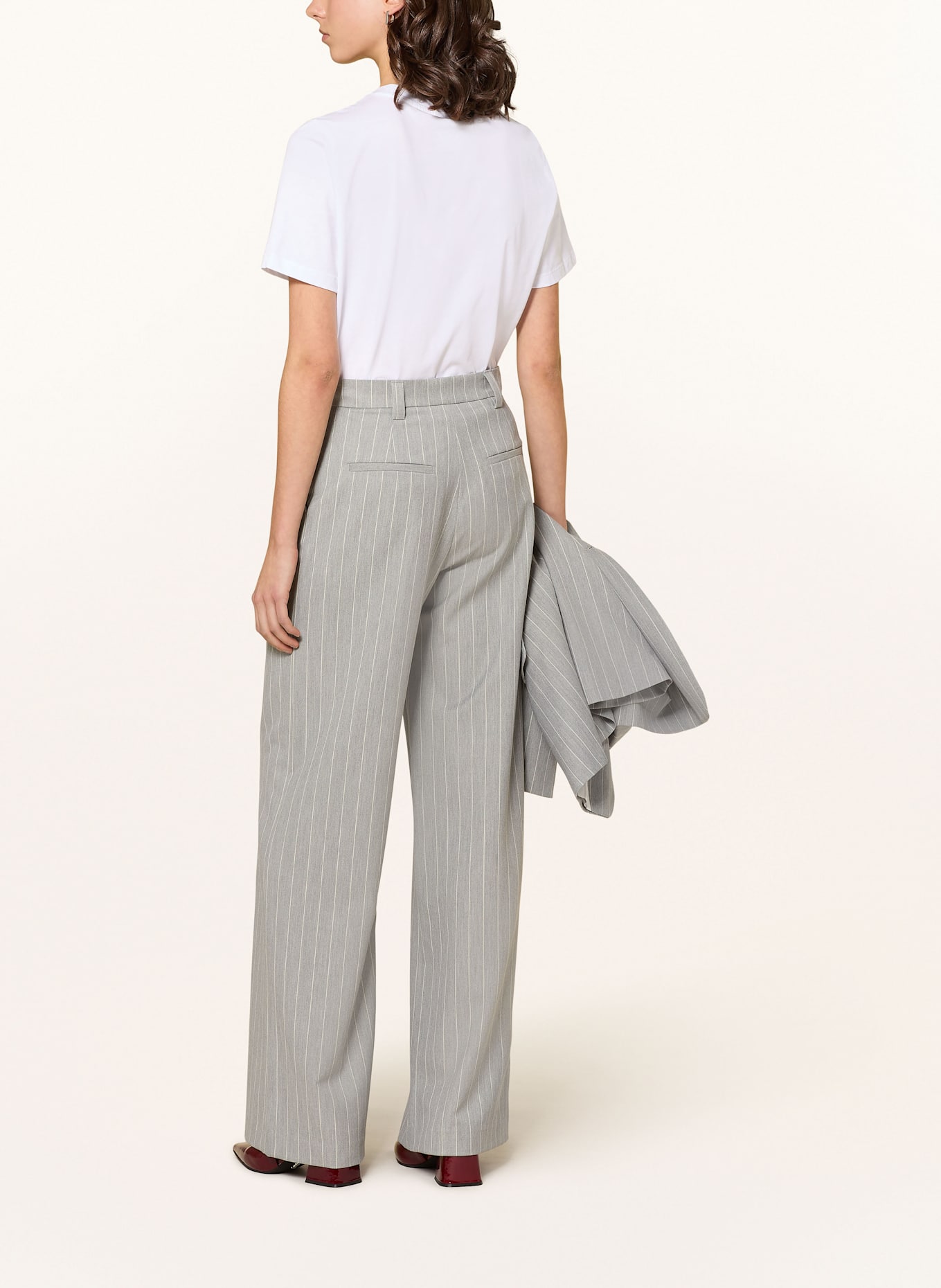 BAUM UND PFERDGARTEN Marlenehose NILO: WEISS / GRAU