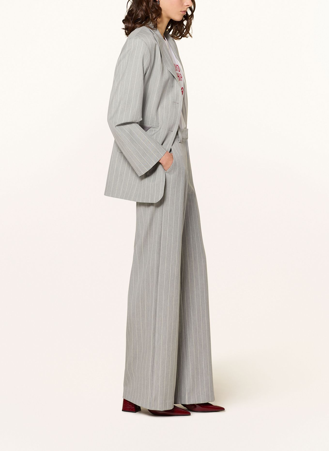 BAUM UND PFERDGARTEN Marlenehose NILO: WEISS / GRAU