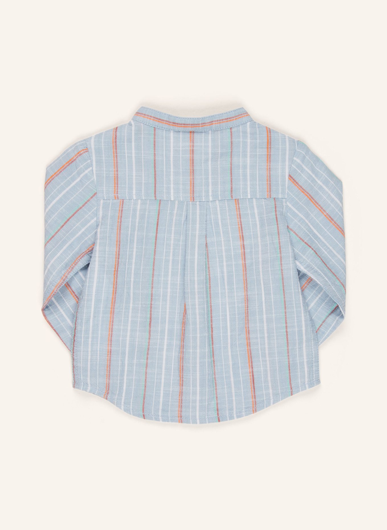 s.Oliver RED Hemd mit Stehkragen: HELLBLAU / ORANGE / HELLGRÜN