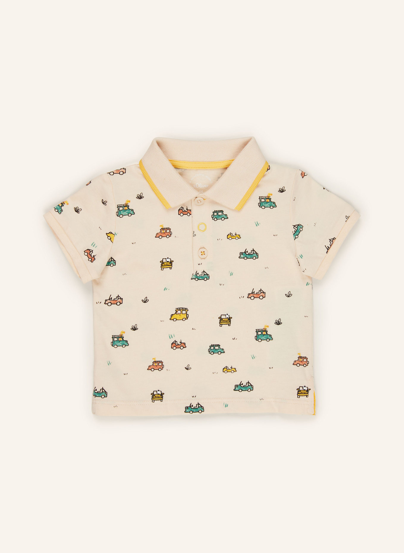 s.Oliver RED Jersey-Poloshirt: HELLGELB / GRÜN / ORANGE