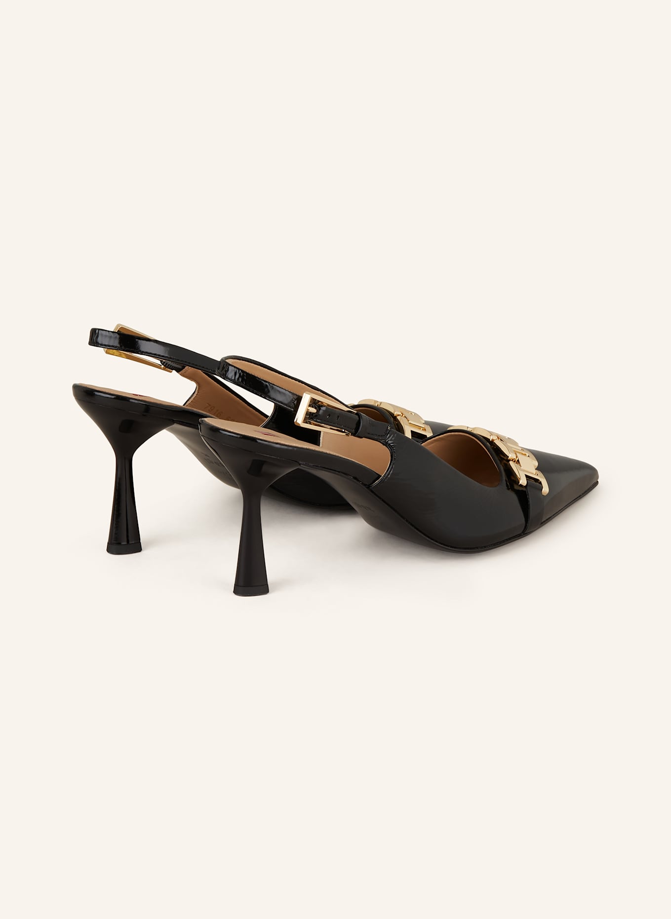 Högl Slingpumps: SCHWARZ / GOLD