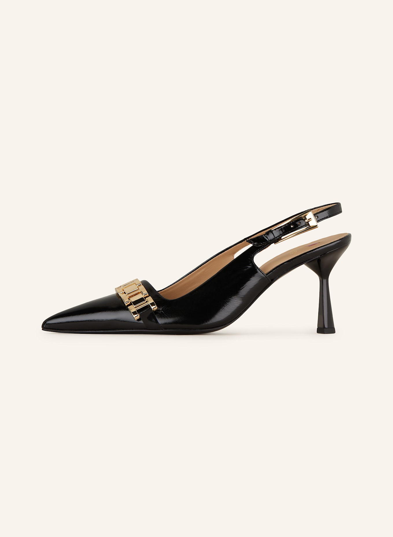 Högl Slingpumps: SCHWARZ / GOLD