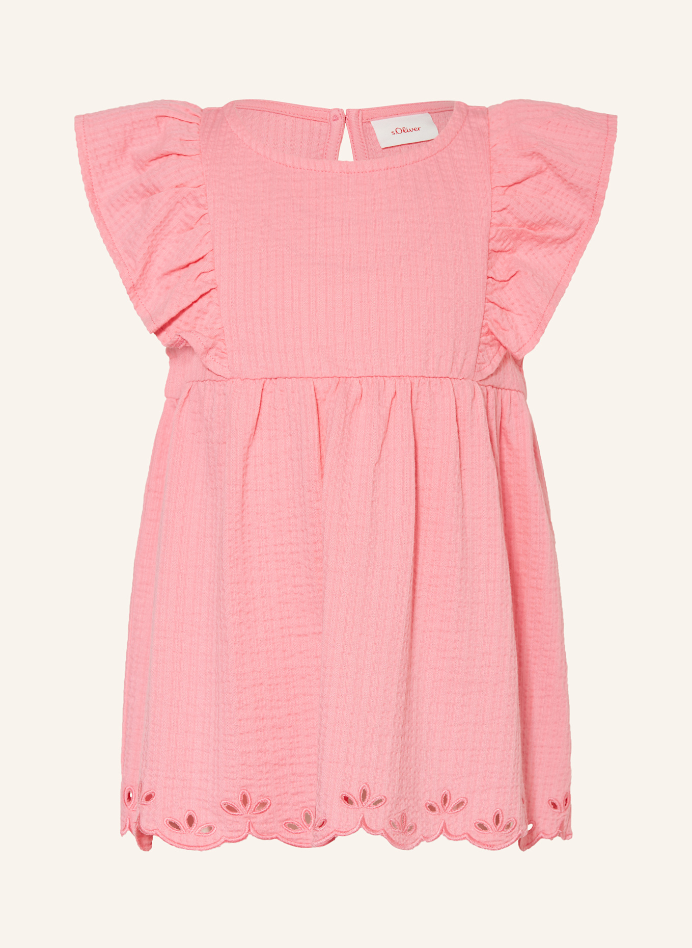 s.Oliver RED Blusenshirt aus Musselin mit Volants: ROSA