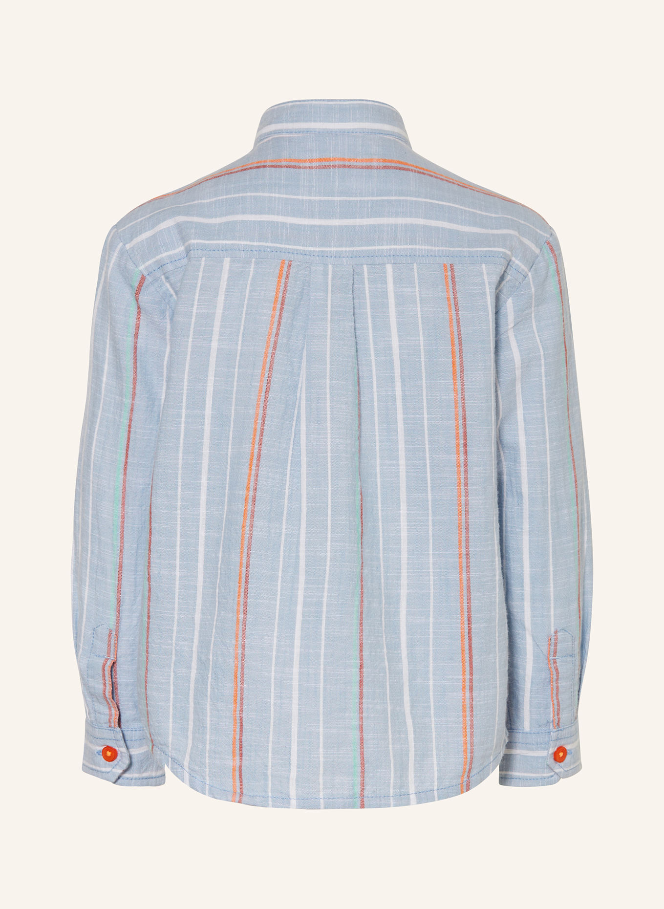 s.Oliver RED Hemd mit Stehkragen: HELLBLAU / WEISS / ORANGE