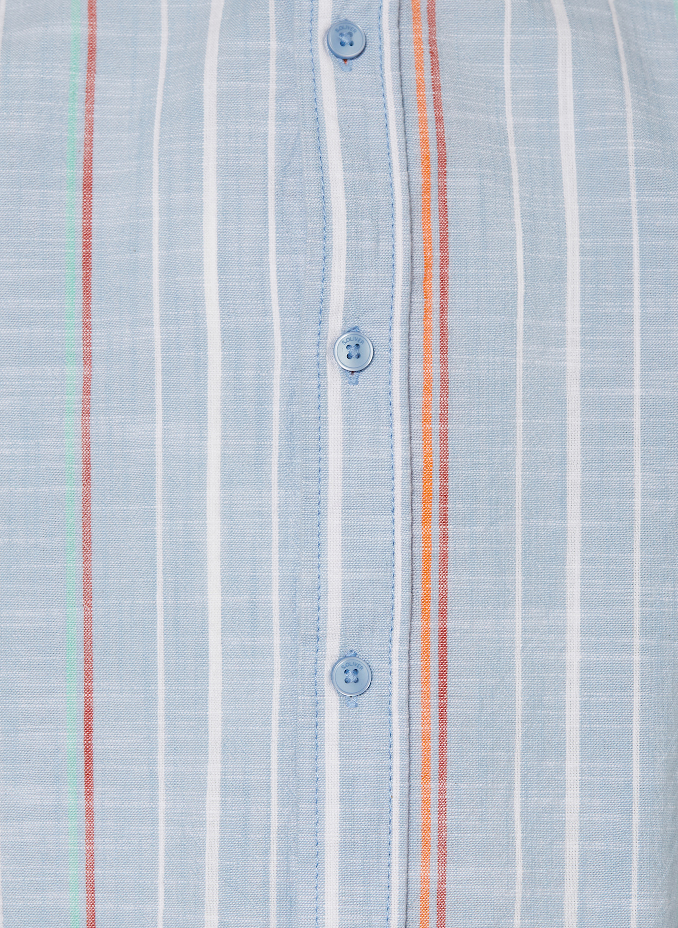 s.Oliver RED Hemd mit Stehkragen: HELLBLAU / WEISS / ORANGE