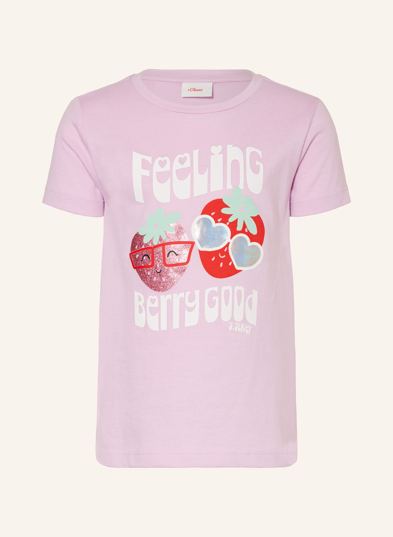 s.Oliver RED Tričko: SVĚTLE FIALOVÁ