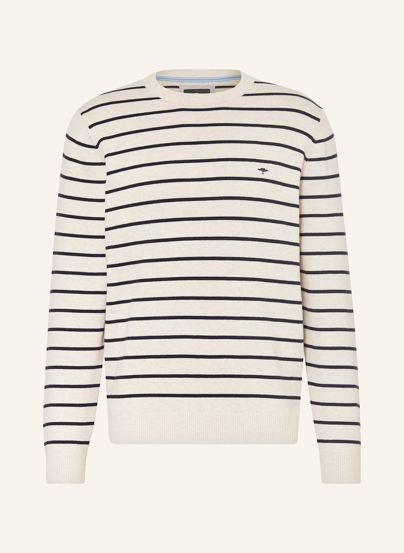 FYNCH-HATTON Sweter: ECRU / GRANATOWY