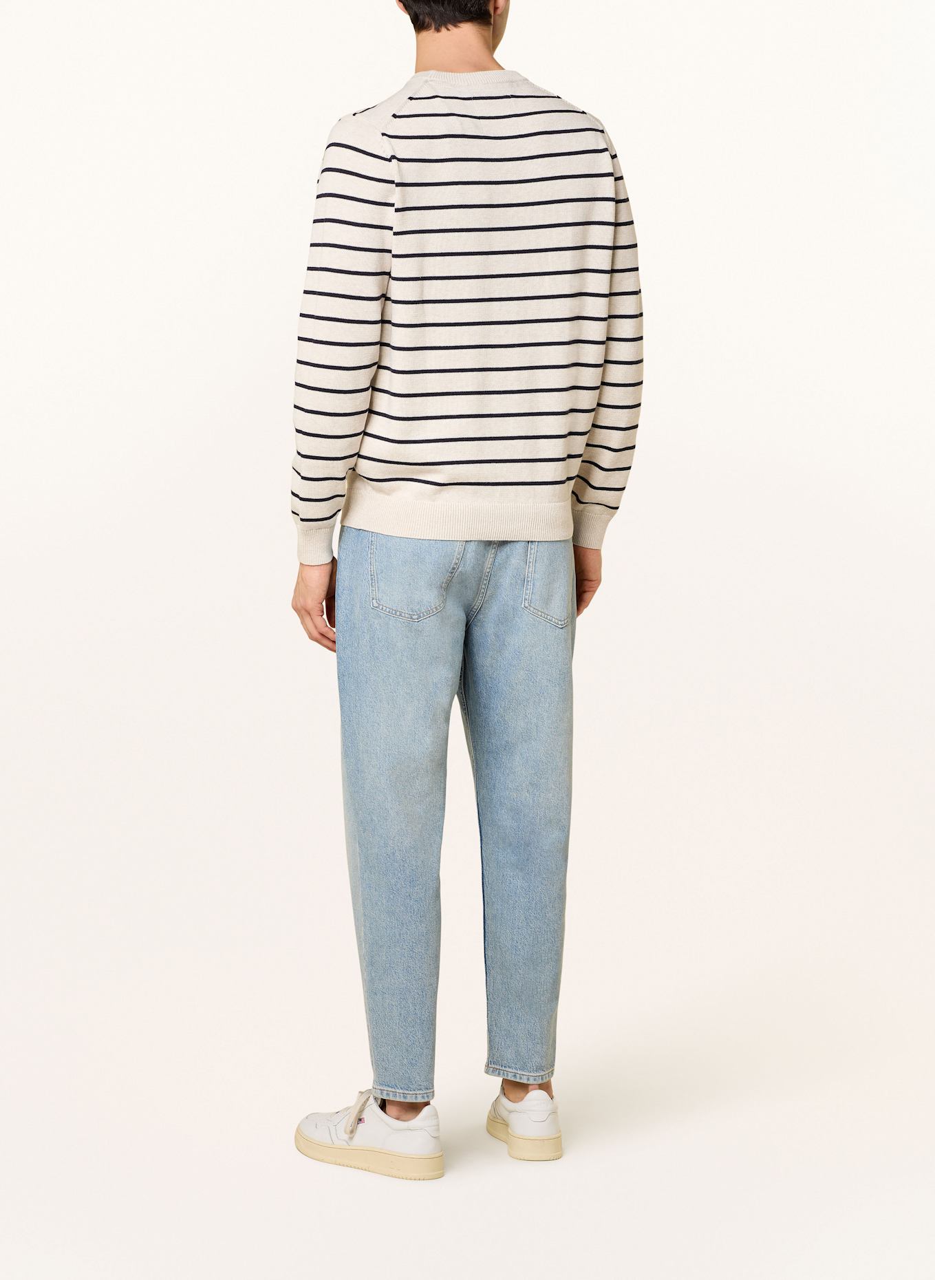 FYNCH-HATTON Sweter: ECRU / GRANATOWY