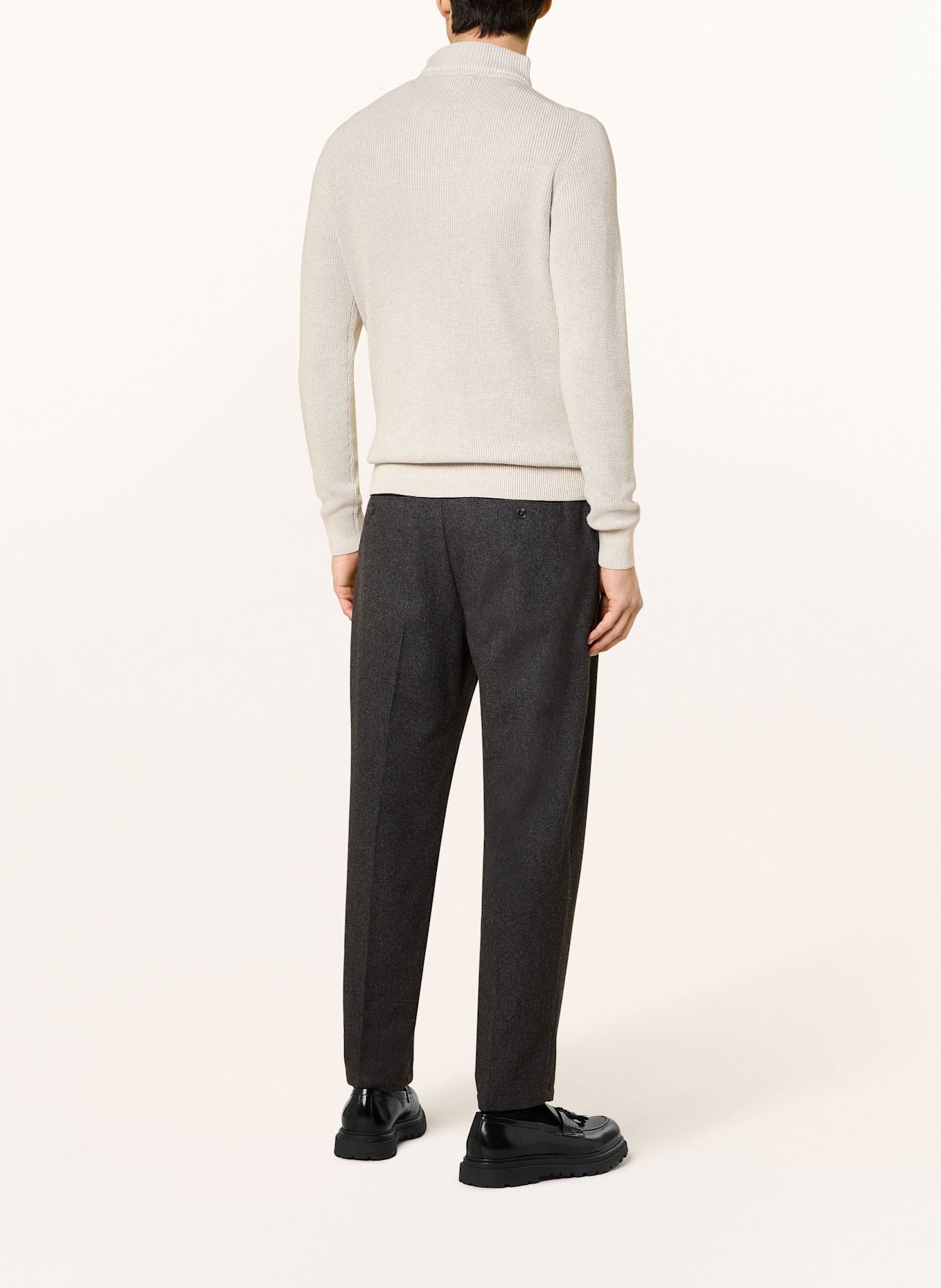 FYNCH-HATTON Half-zip sweater, Color: WHITE (Image 3)