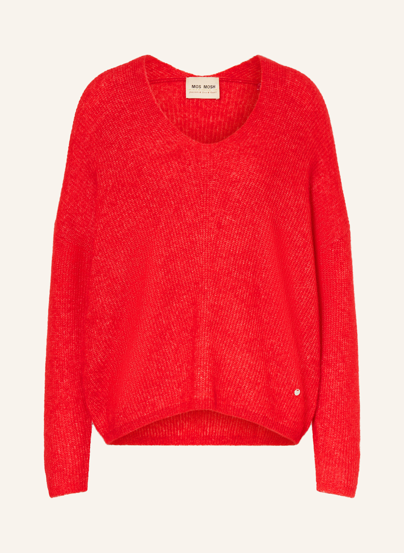 MOS MOSH Pullover THORA mit Alpaka: ROT