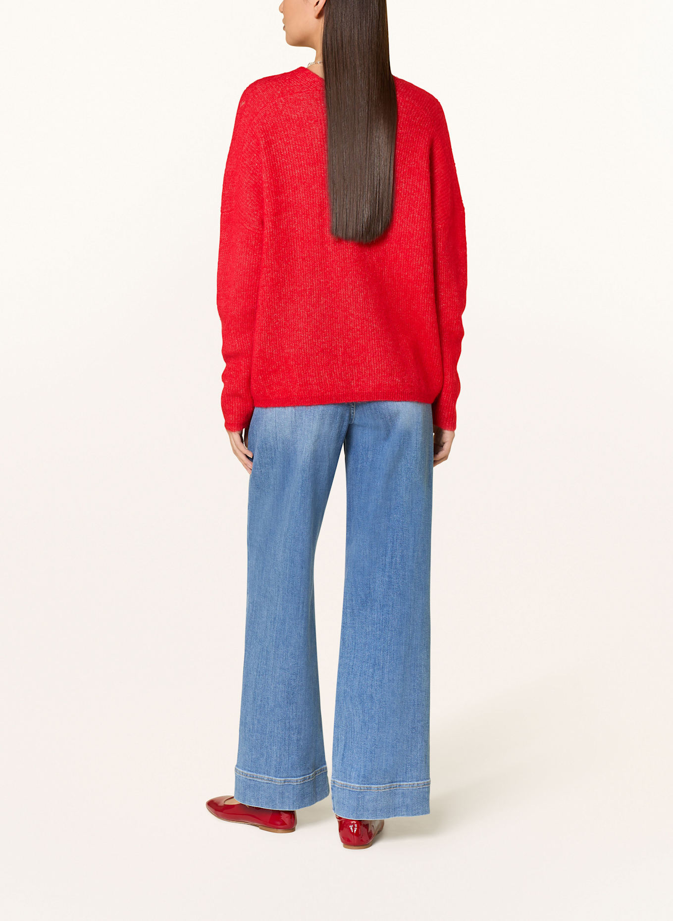 MOS MOSH Pullover THORA mit Alpaka: ROT