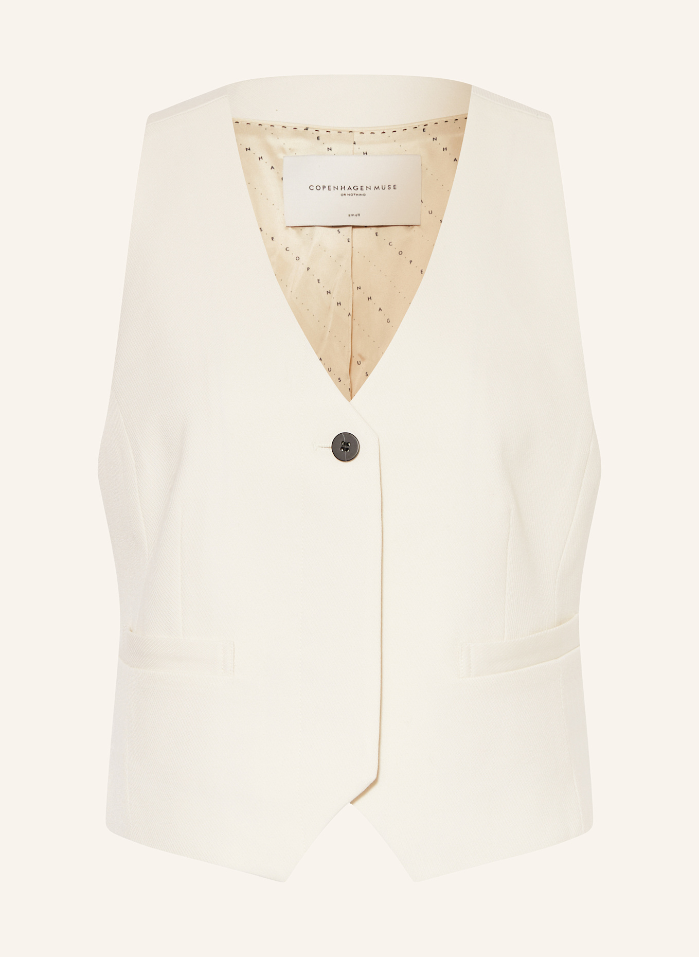 COPENHAGEN MUSE Blazerweste CMTAILOR: ECRU