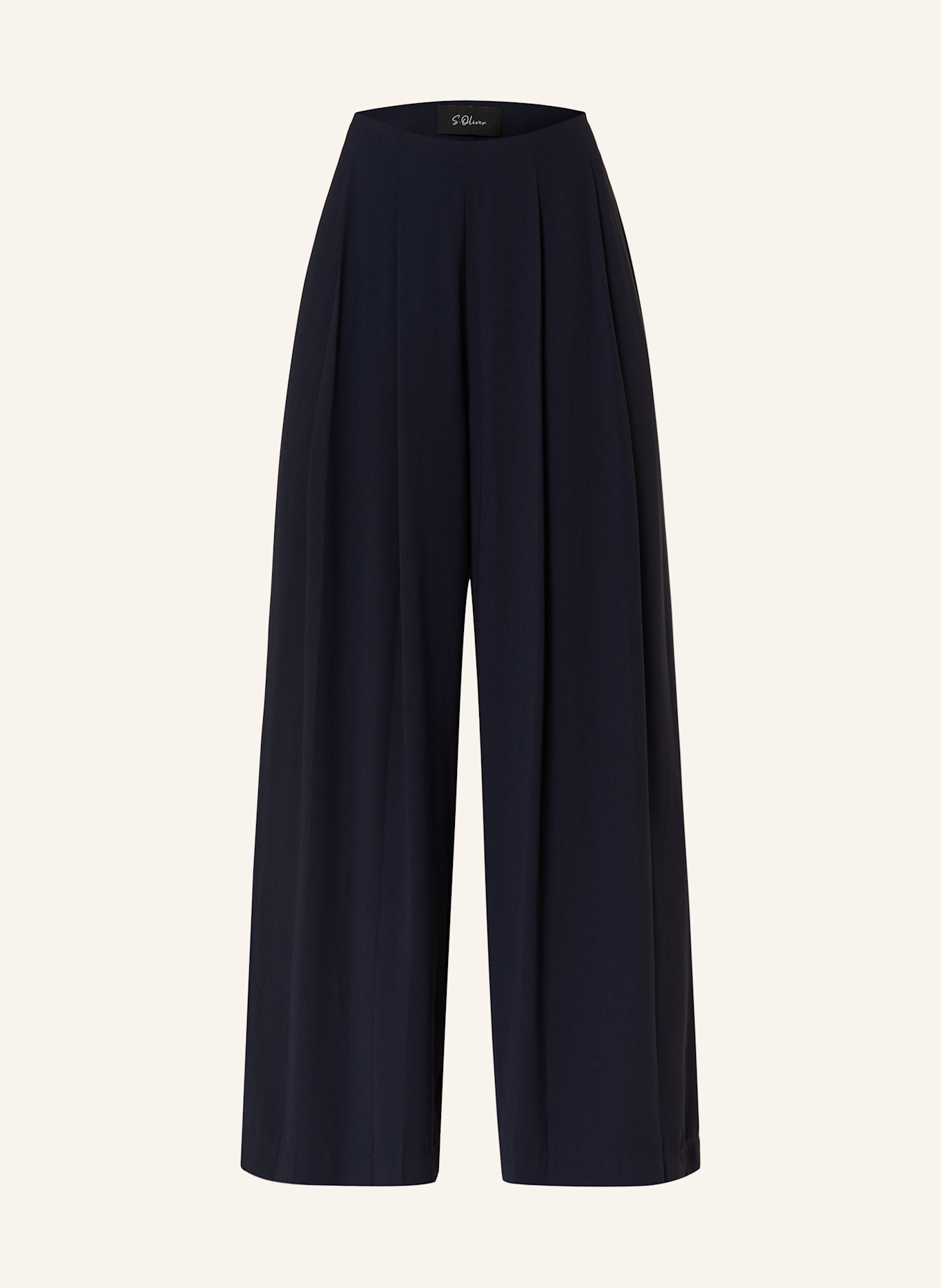 s.Oliver BLACK LABEL Marlenehose: DUNKELBLAU