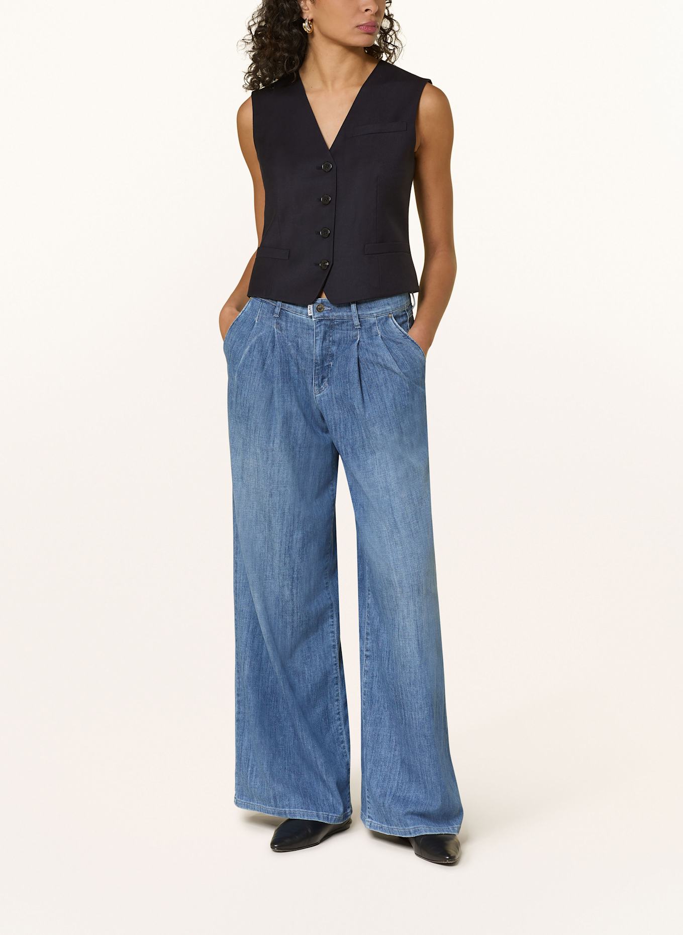 PNTS Marlenehose THE GENT aus Denim: 28 sky faded blue