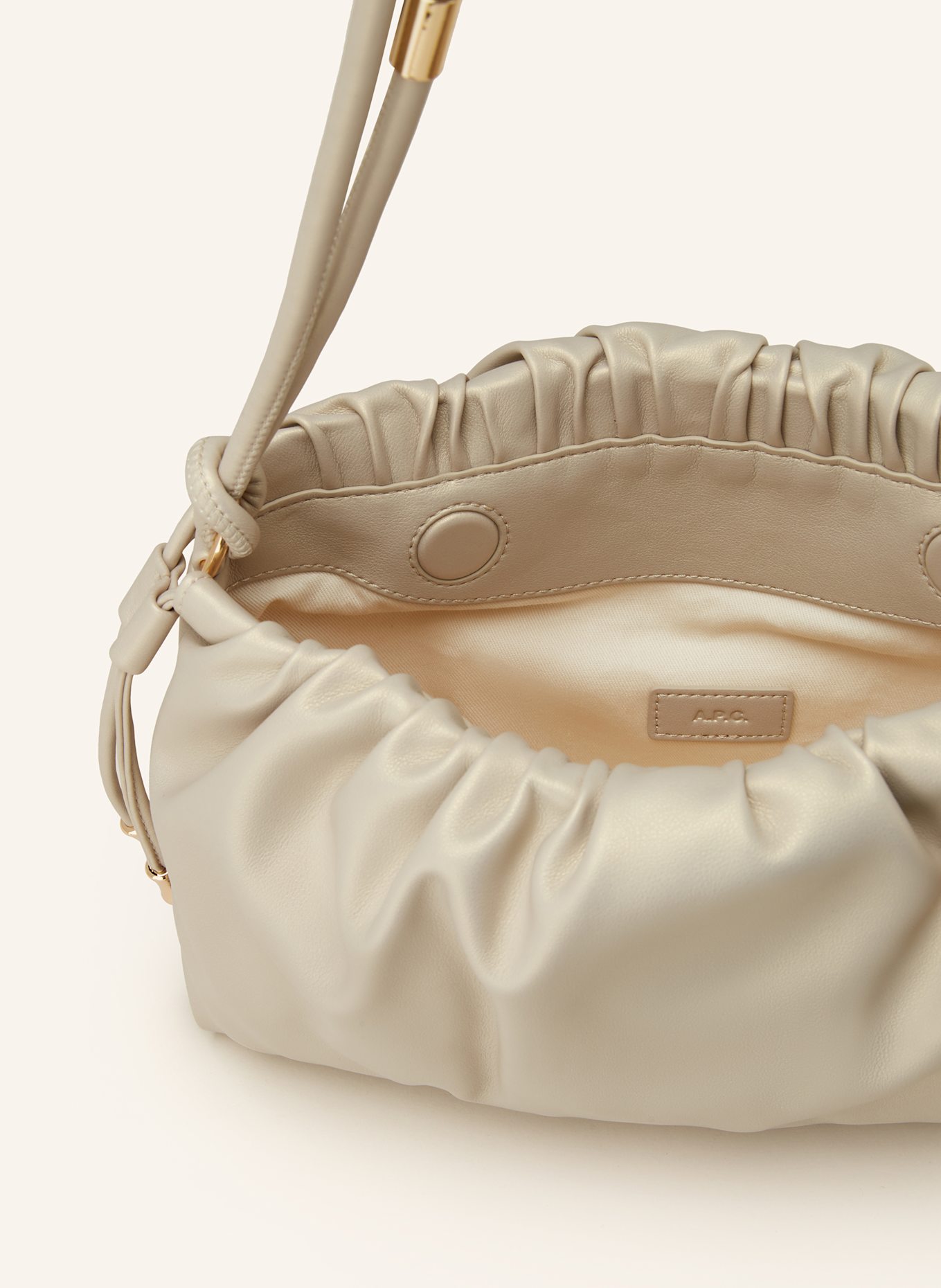 A.P.C. Torba na ramię NINON: KREMOWY