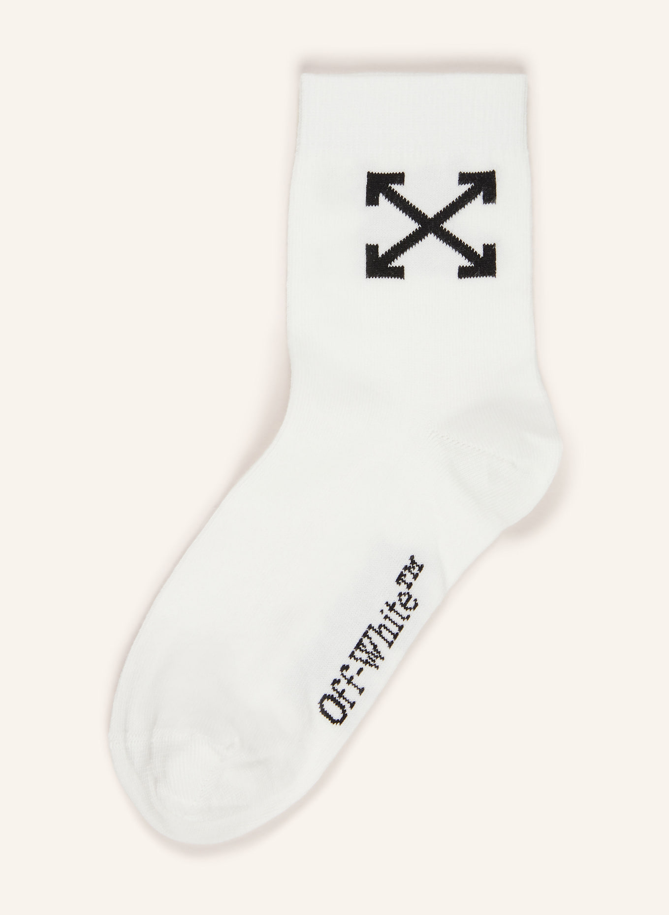Off-White Strümpfe ARROW: White - Black