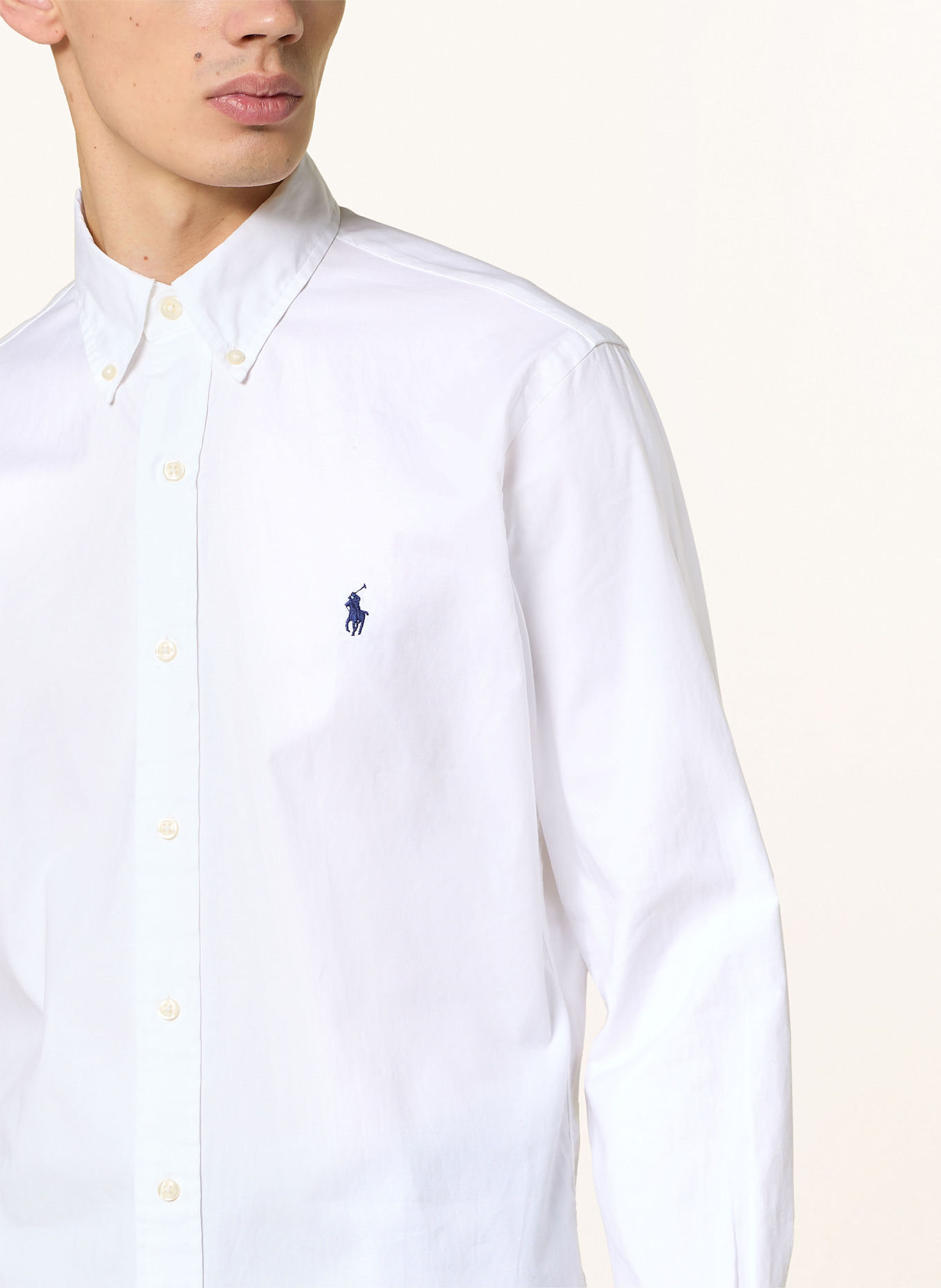POLO RALPH LAUREN Shirt Custom Fit: WHITE