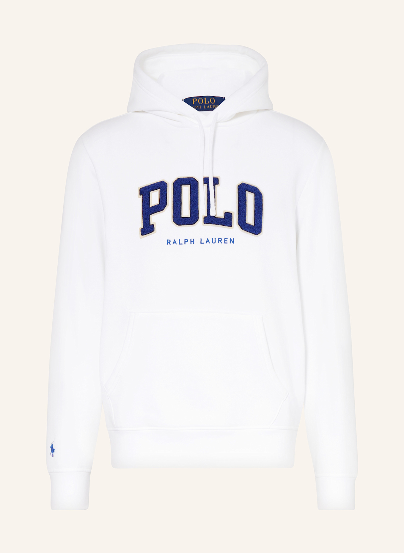 White hoodie polo 2025