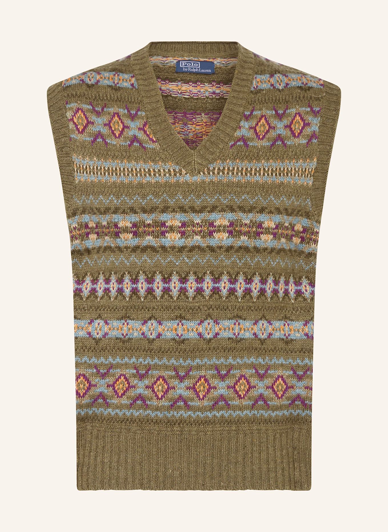 POLO RALPH LAUREN Sweater vest with linen