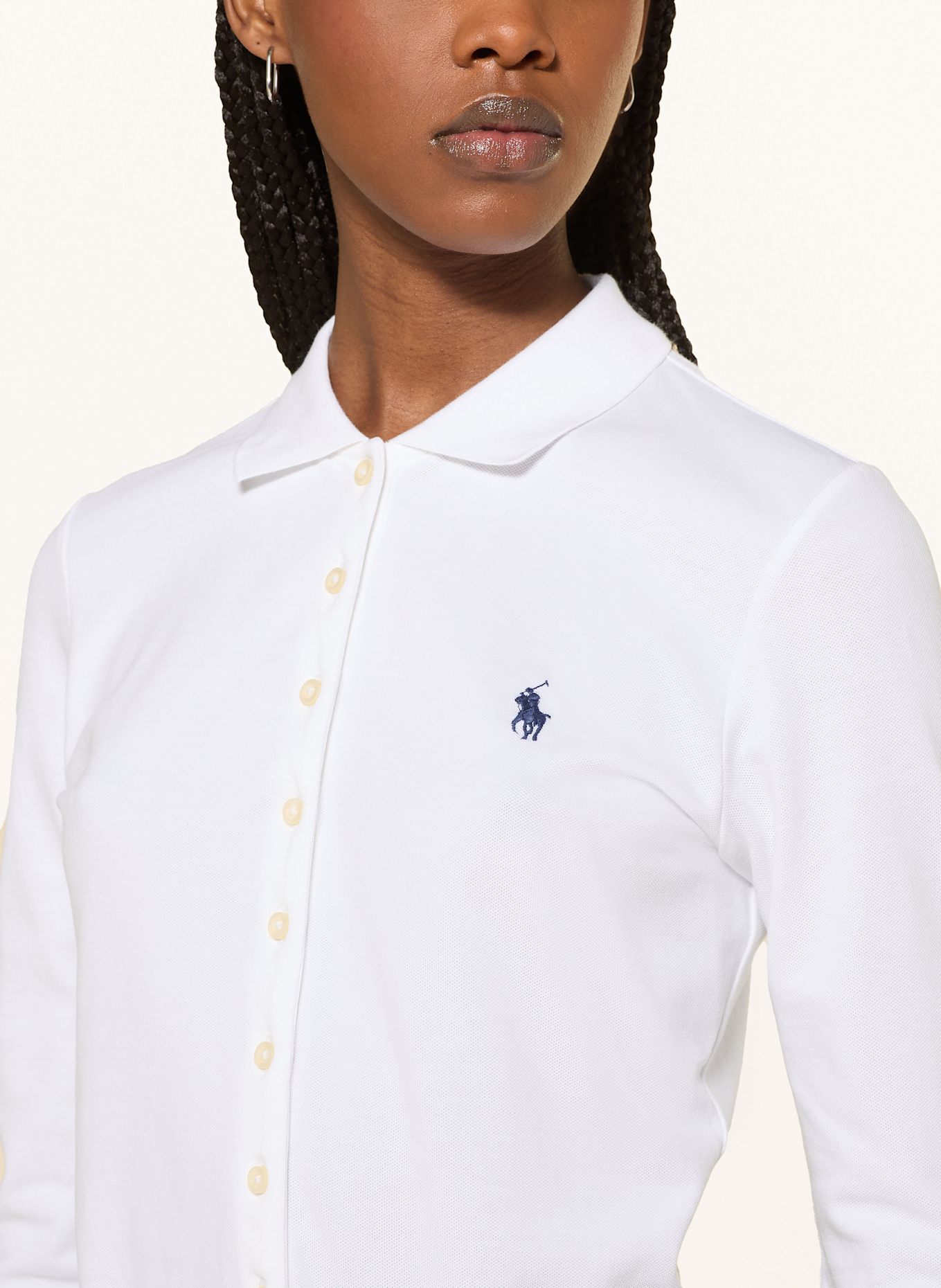 Antigua Detroit Lions Affluent Cena polo Shirt blouse, Color: WHITE (Image 4)