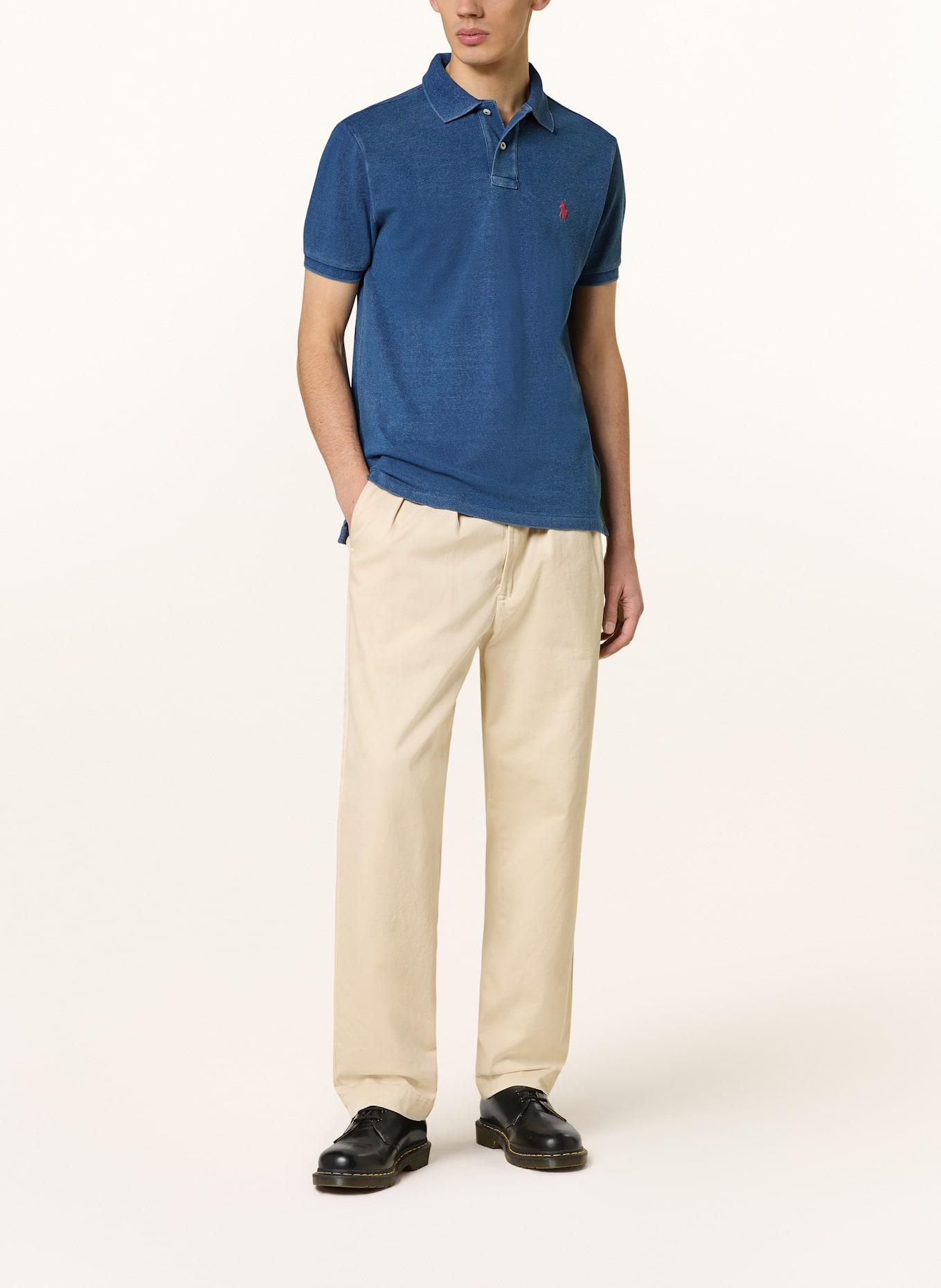 POLO RALPH LAUREN Piqué-Poloshirt Custom Slim Fit: BLAU