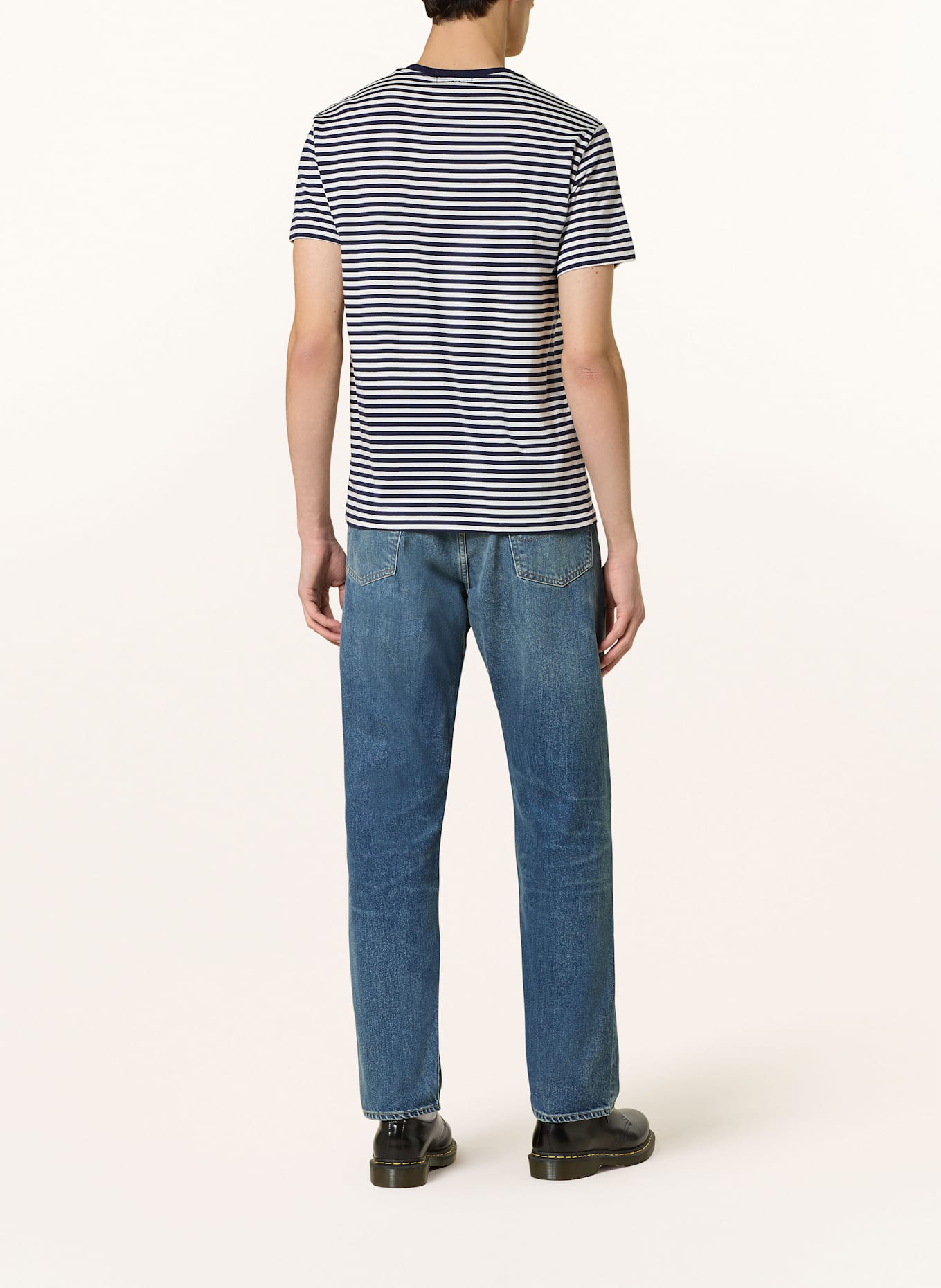 POLO RALPH LAUREN T-Shirt: DUNKELBLAU / WEISS