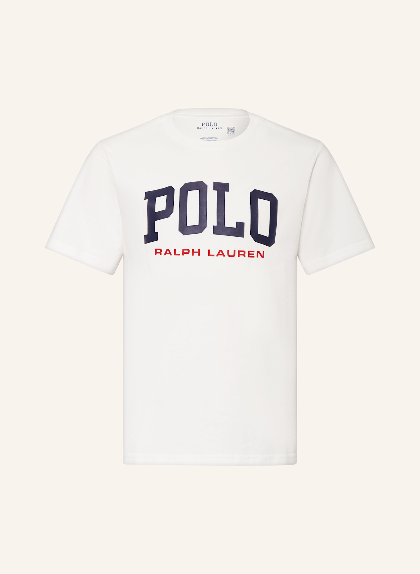 POLO RALPH LAUREN Tričko: BÍLÁ / TMAVĚ MODRÁ