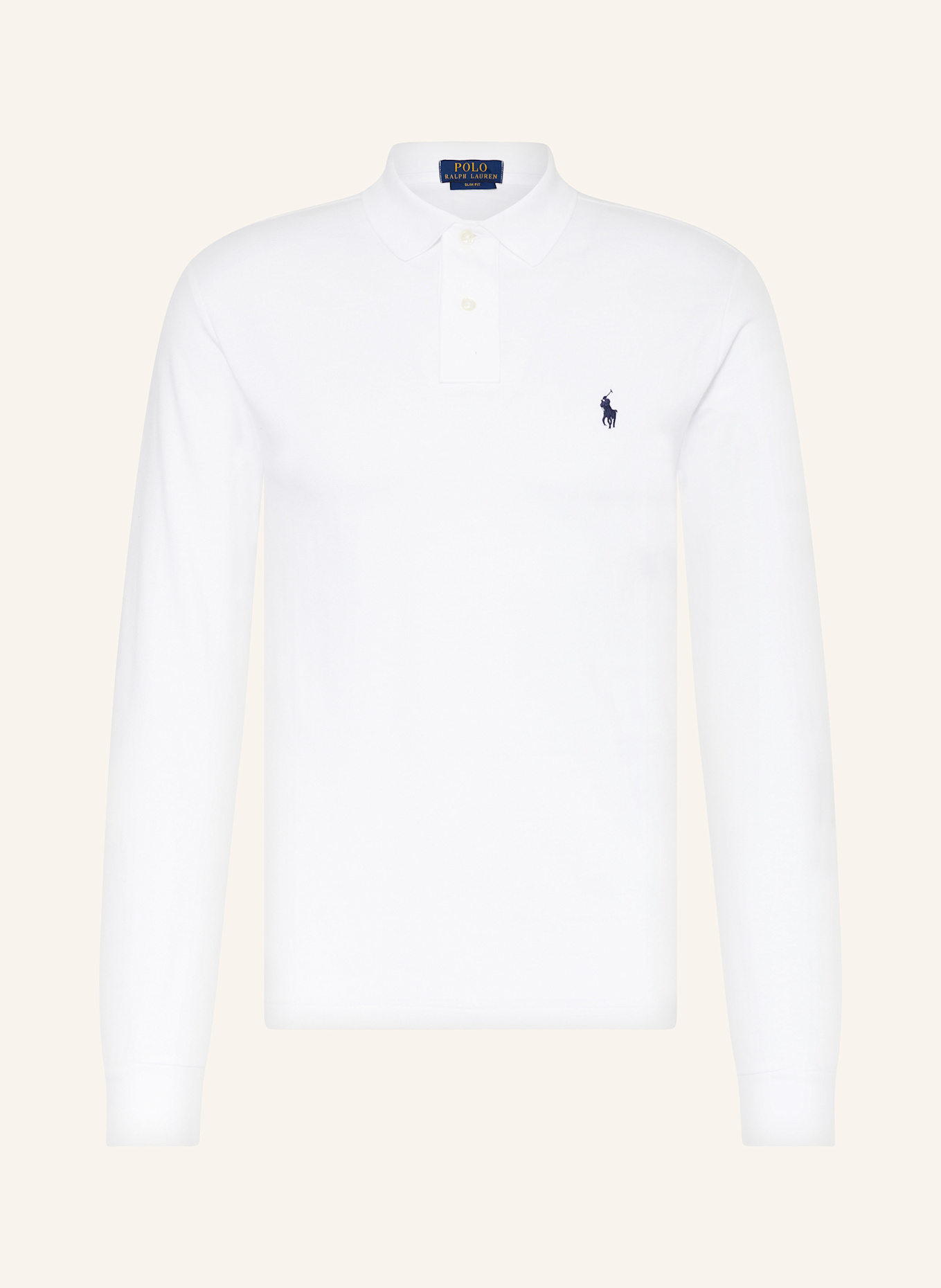 White slim fit polo ralph lauren shirt hotsell