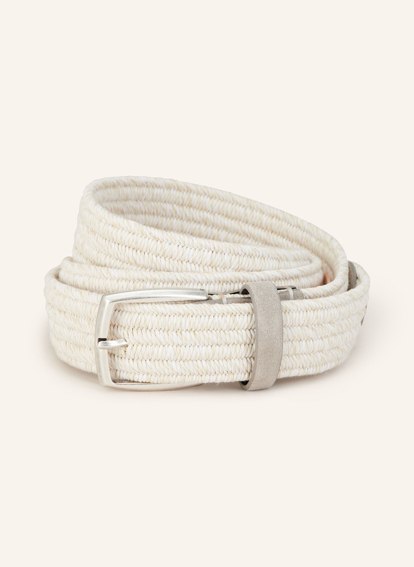 VENETA CINTURE Flechtgürtel: ECRU