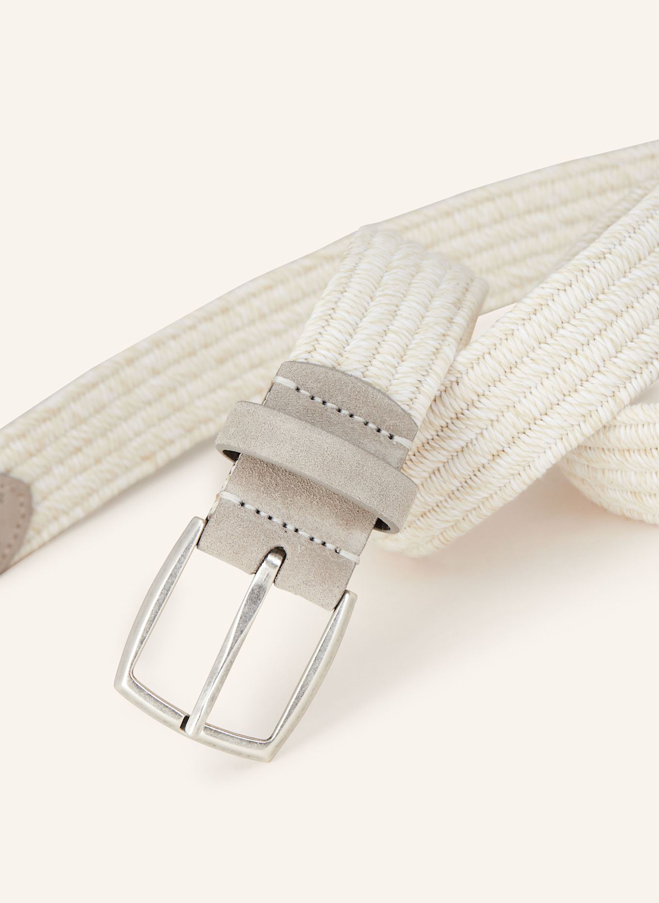 VENETA CINTURE Flechtgürtel: ECRU