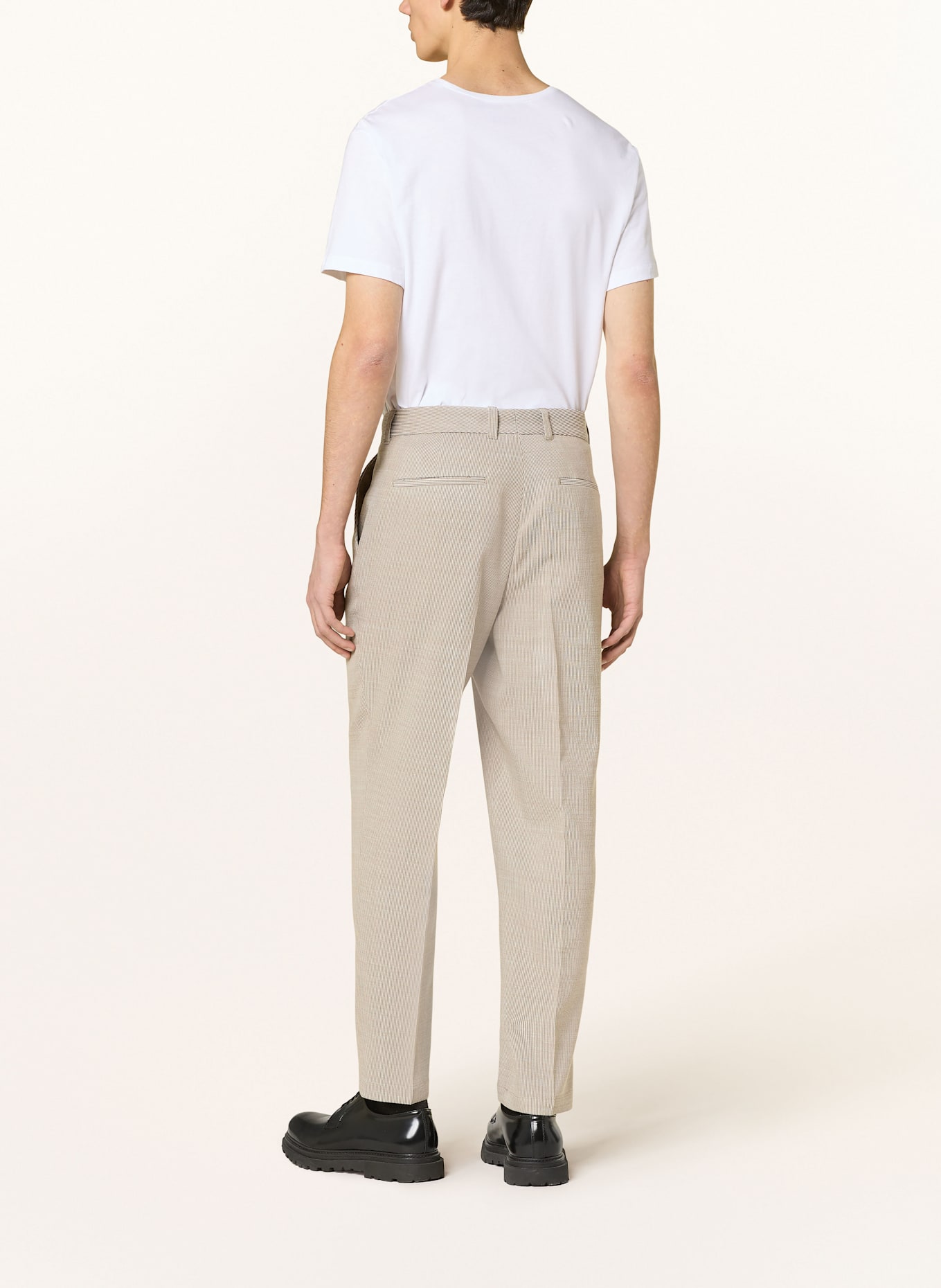 BOSS Anzughose PERIN Relaxed Fit: 275 LIGHT BEIGE