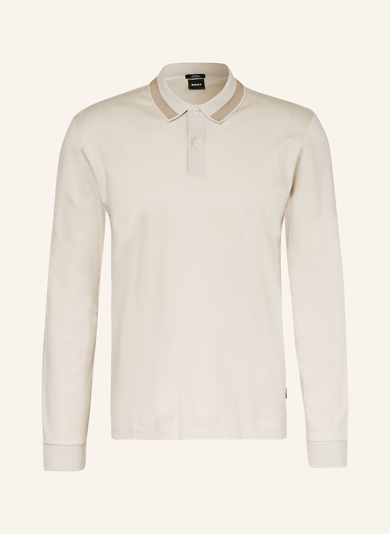BOSS PLEINS jersey polo shirt, Color: CREAM (Image 1)