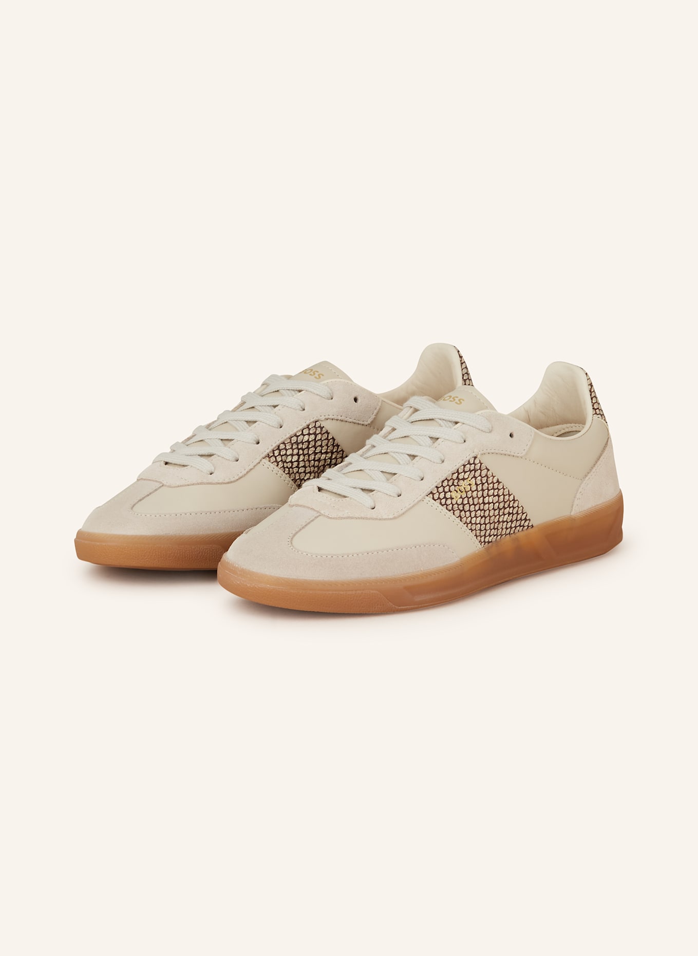 BOSS Sneakersy BRENTA TENN: KREMOWY/ BEŻOWY