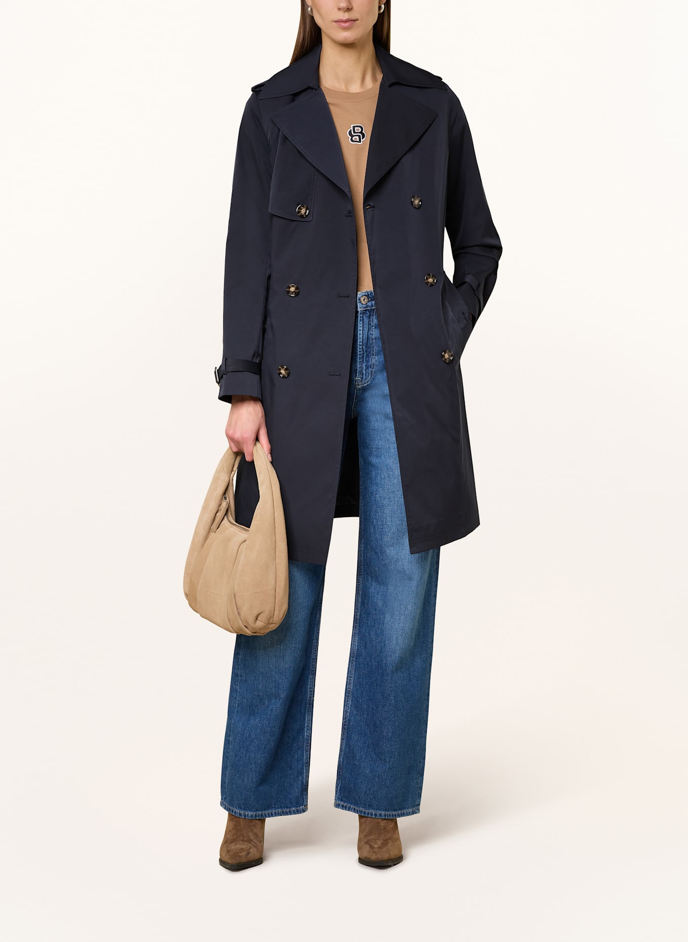 BOSS Trenchcoat CONRY: DUNKELBLAU
