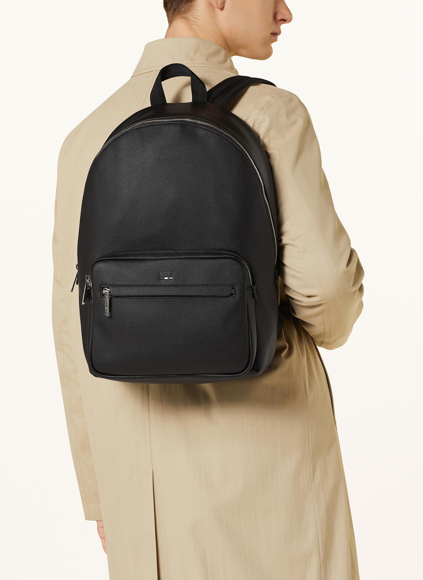 BOSS Rucksack RAY mit Laptop-Fach: SCHWARZ