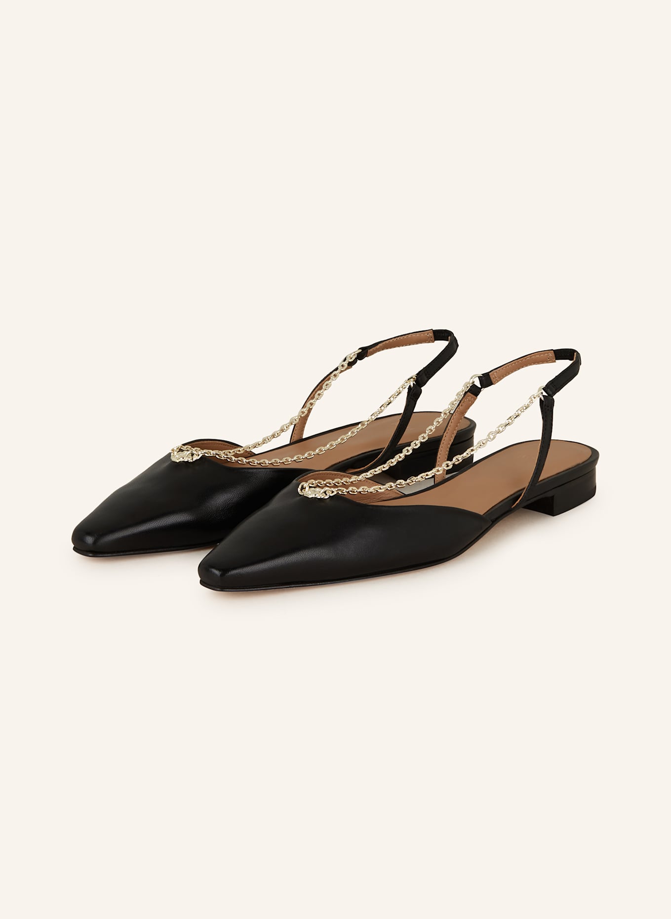 BOSS Sling ballerinas CHARLIZE: BLACK