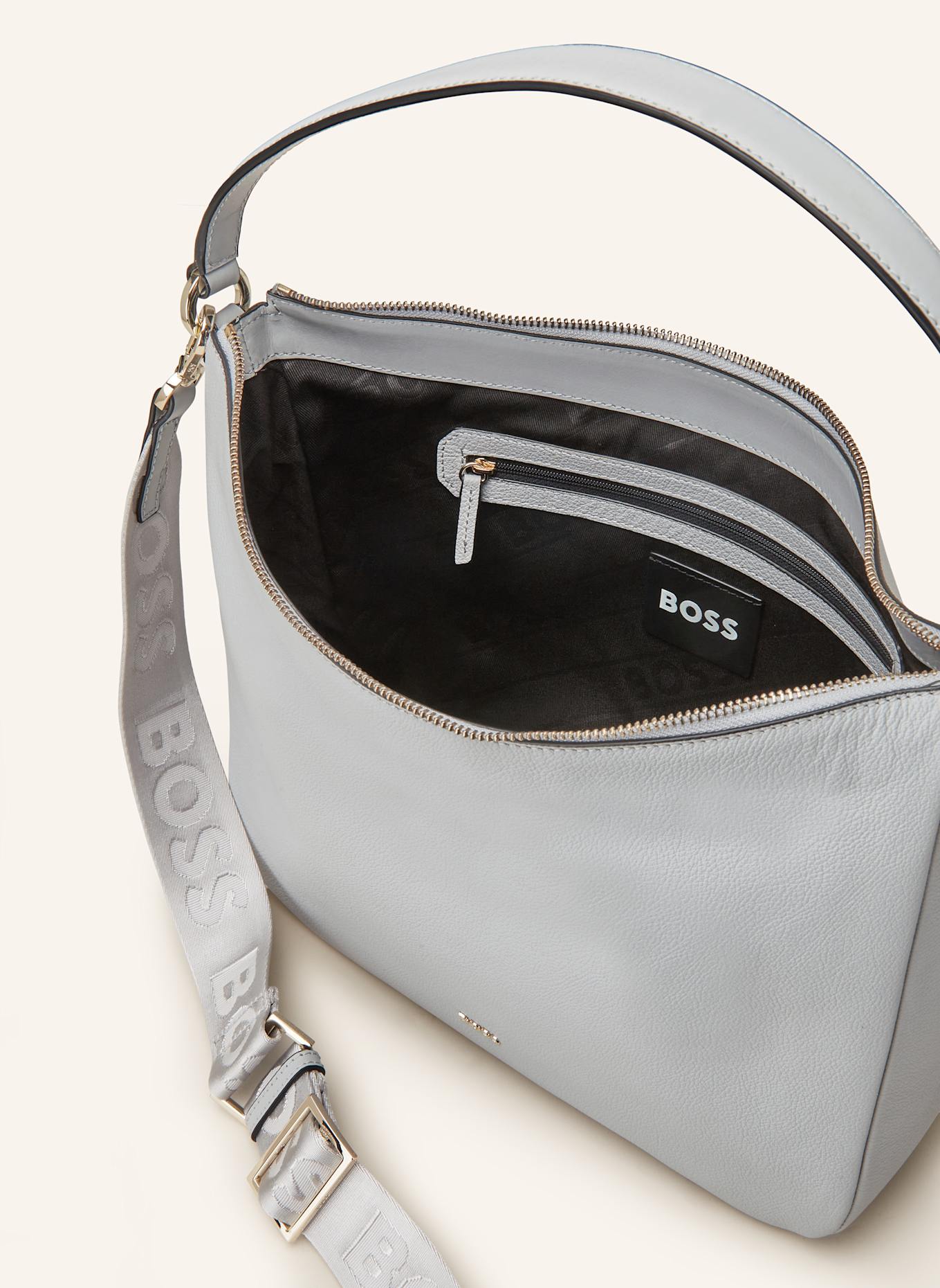 BOSS Hobo-Bag ALYCE: HELLGRAU