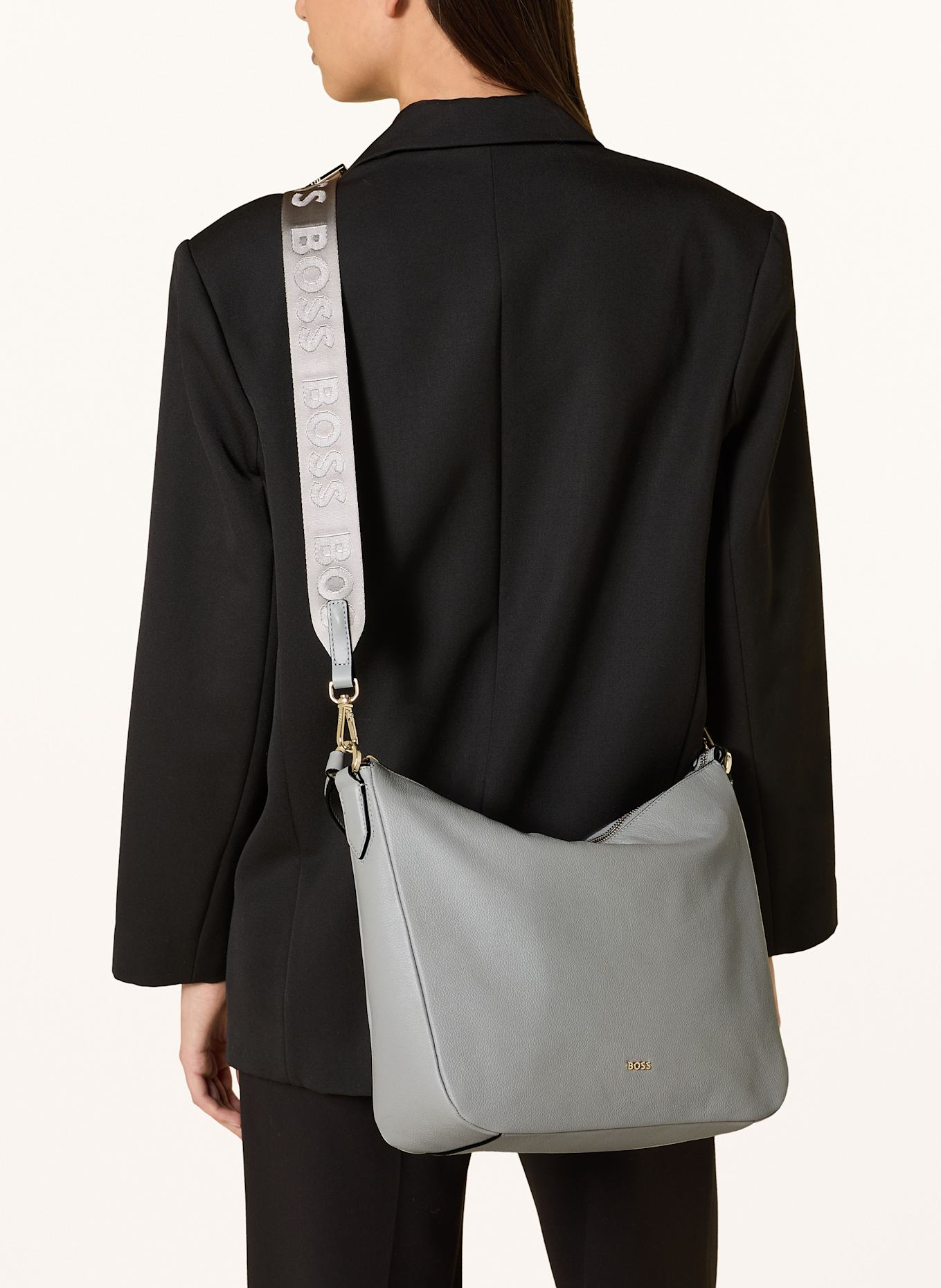 BOSS Hobo-Bag ALYCE: HELLGRAU