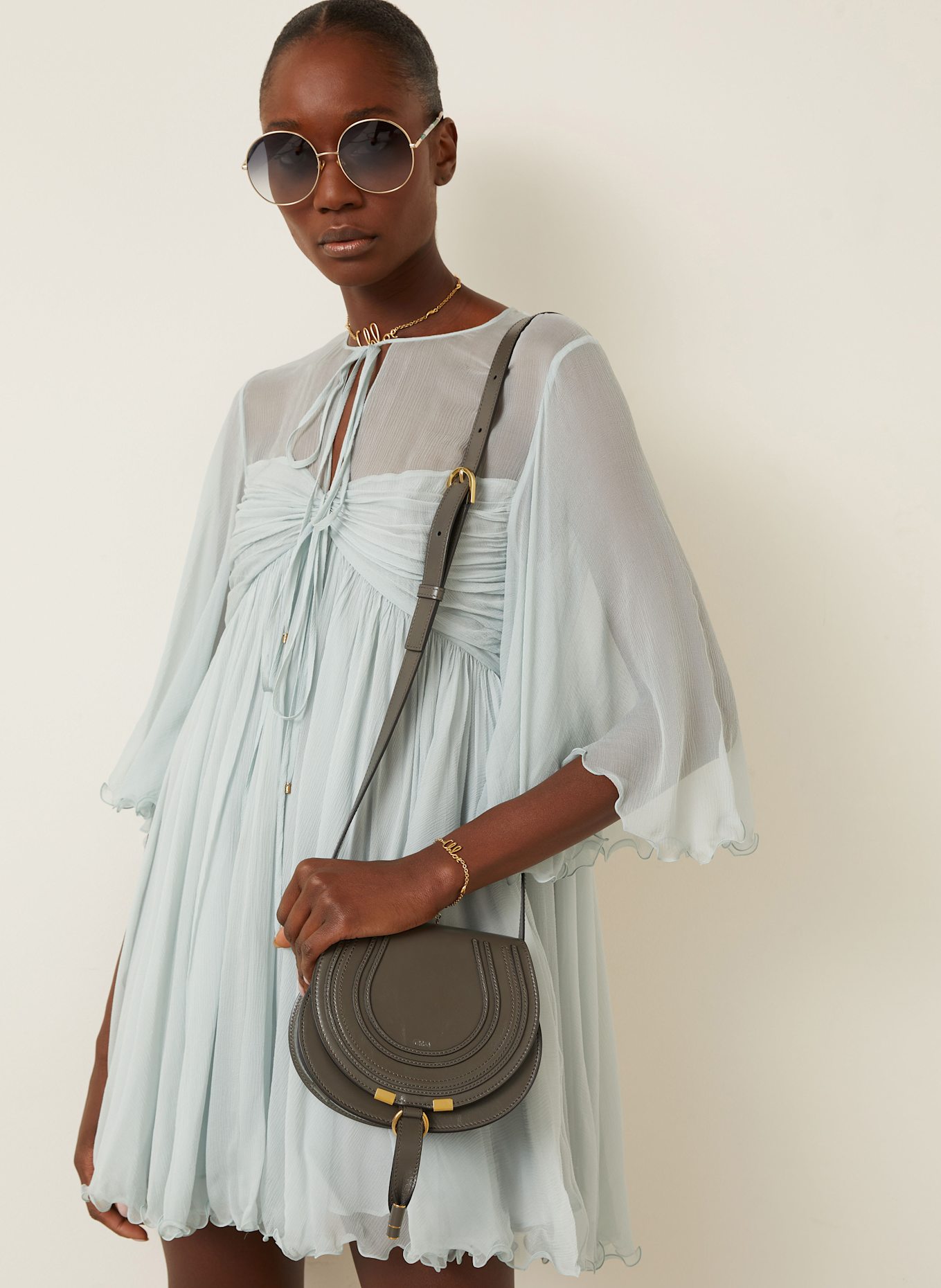 Chloé Umhängetasche MARCIE: Flannel Grey