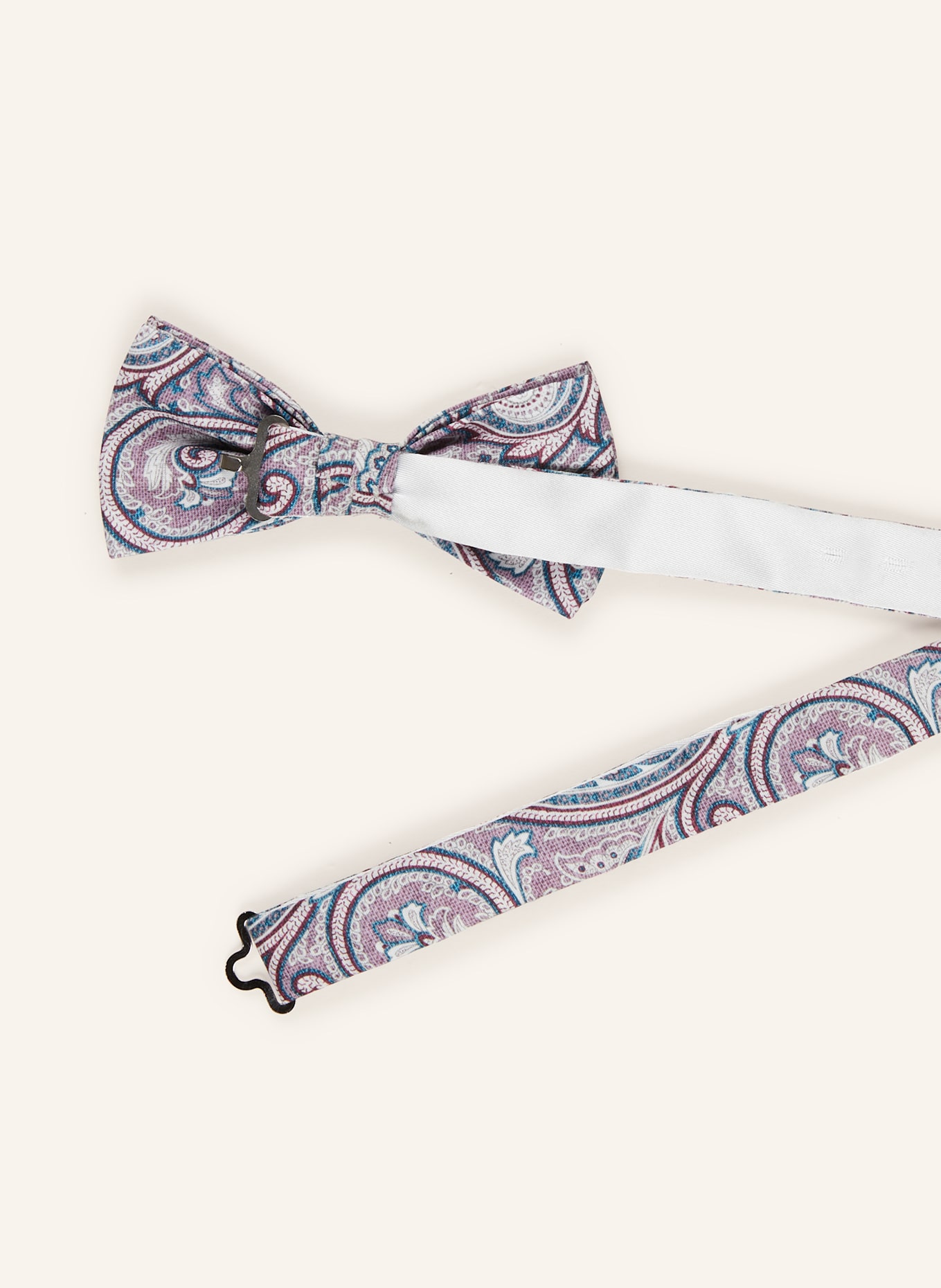 PAUL Zestaw: mucha z poszetką: JASNOFIOLETOWY / BIAŁY / NIEBIESKI