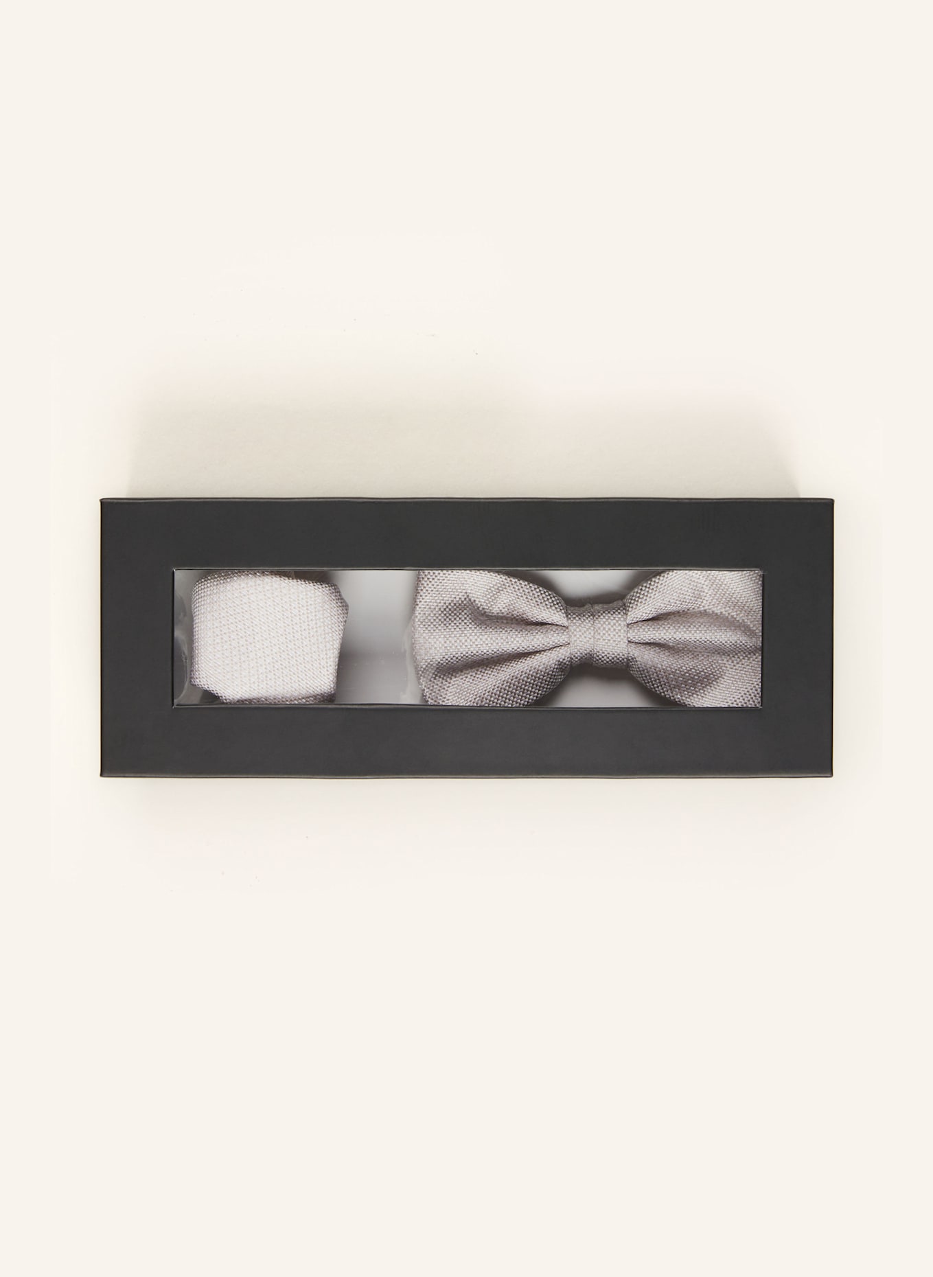 PAUL Set: Fliege und Einstecktuch: BEIGE