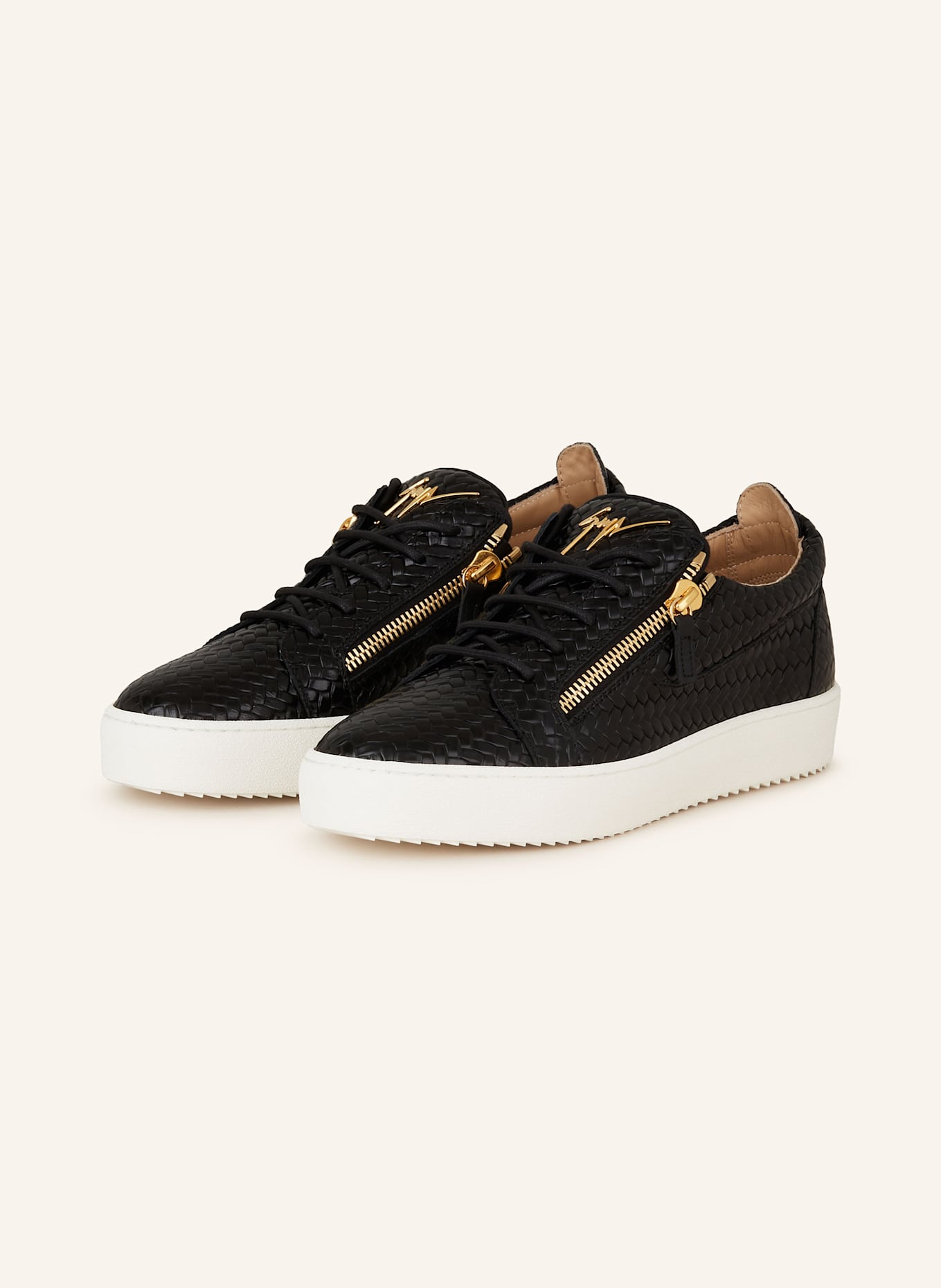 Black and gold giuseppe trainers sales